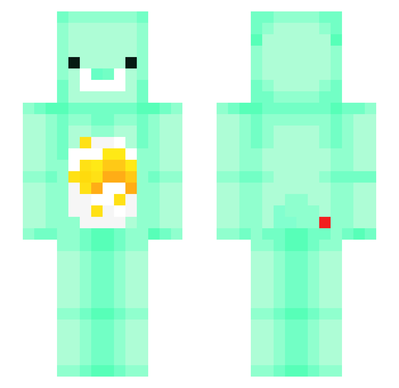Tomaxsu Minecraft skin, front and back view