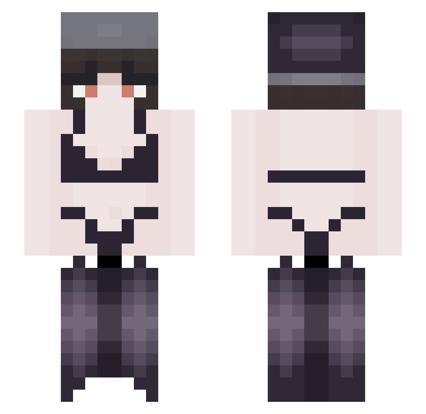 saiphh_YuKKi Minecraft skin, front and back view
