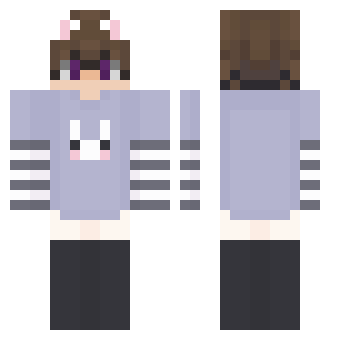 reiner33 Minecraft skin, front and back view