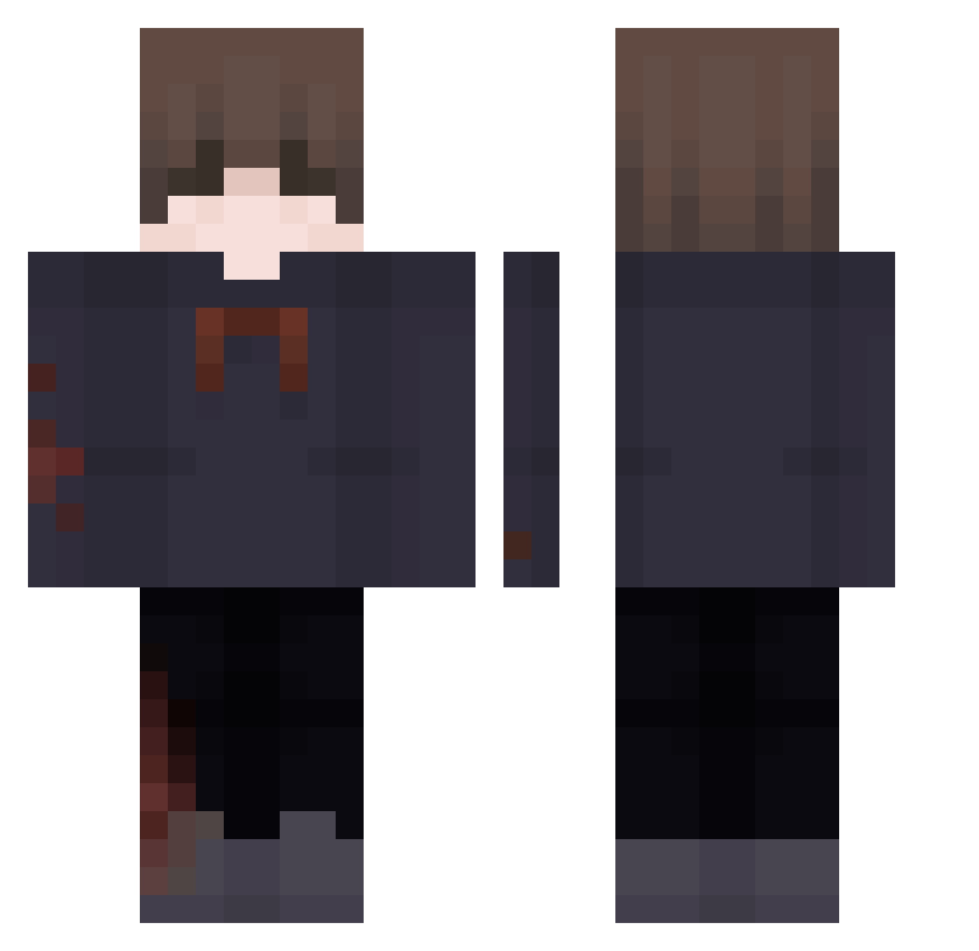 odius_tryst Minecraft skin, front and back view