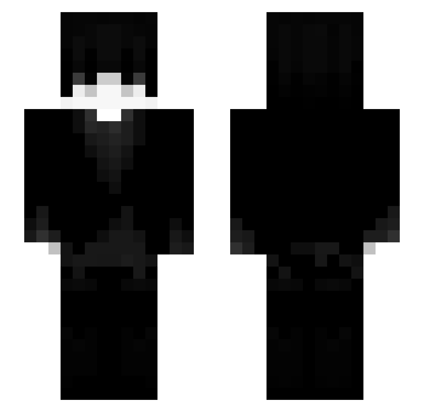 Xaelara Minecraft skin, front and back view