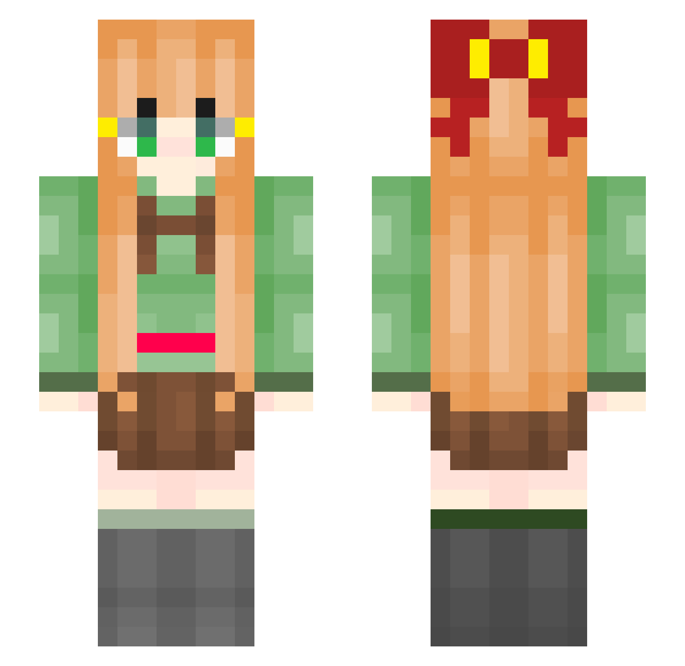 Delight_AH Minecraft skin, front and back view
