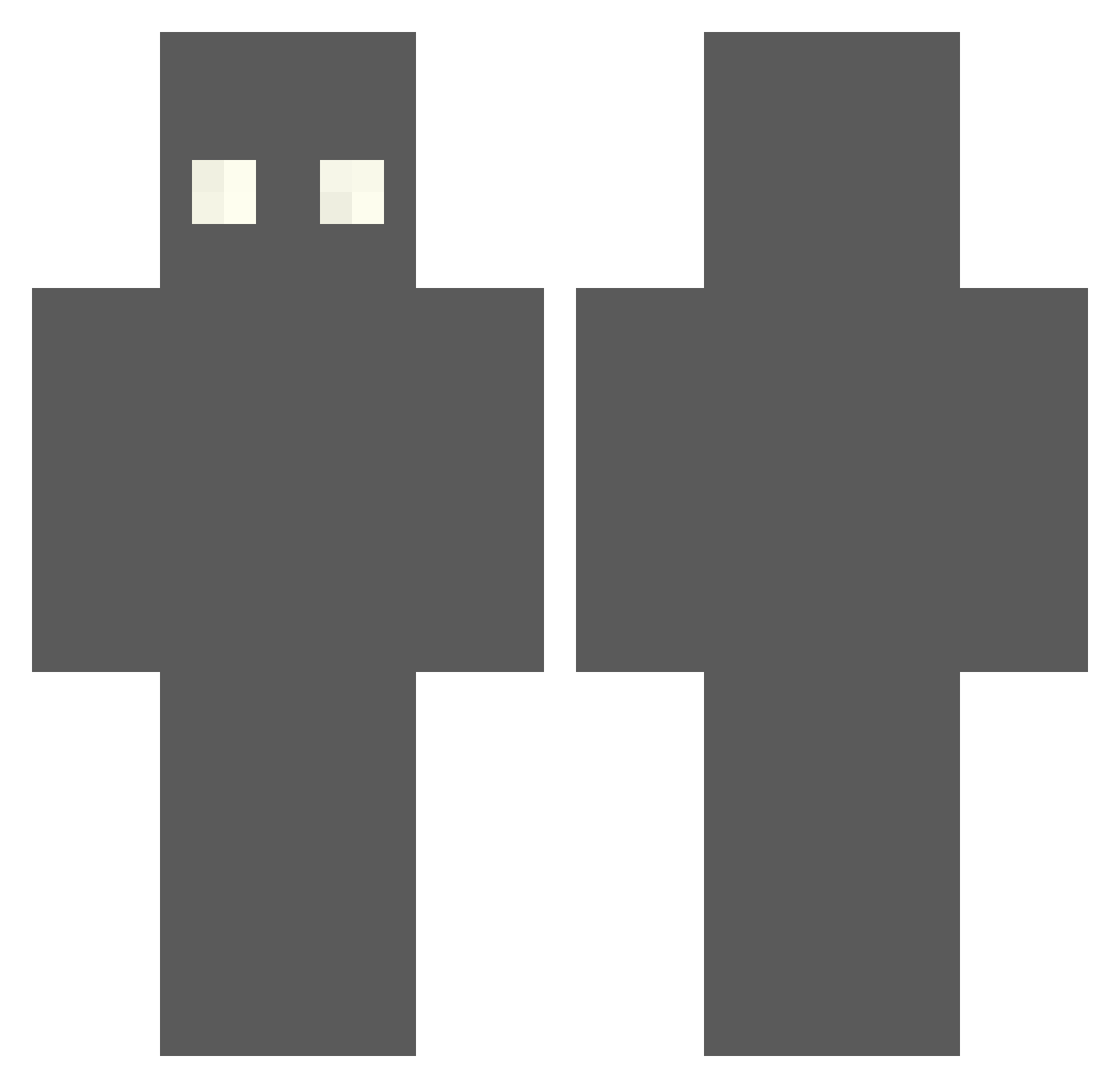 SetiBey Minecraft skin, front and back view