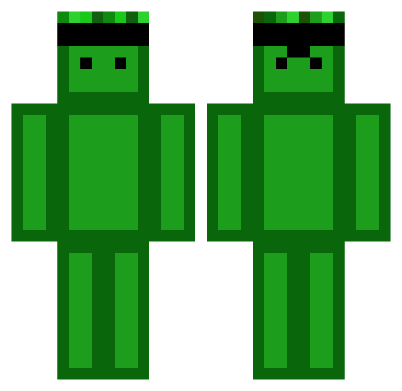 JedWinter1 Minecraft skin, front and back view