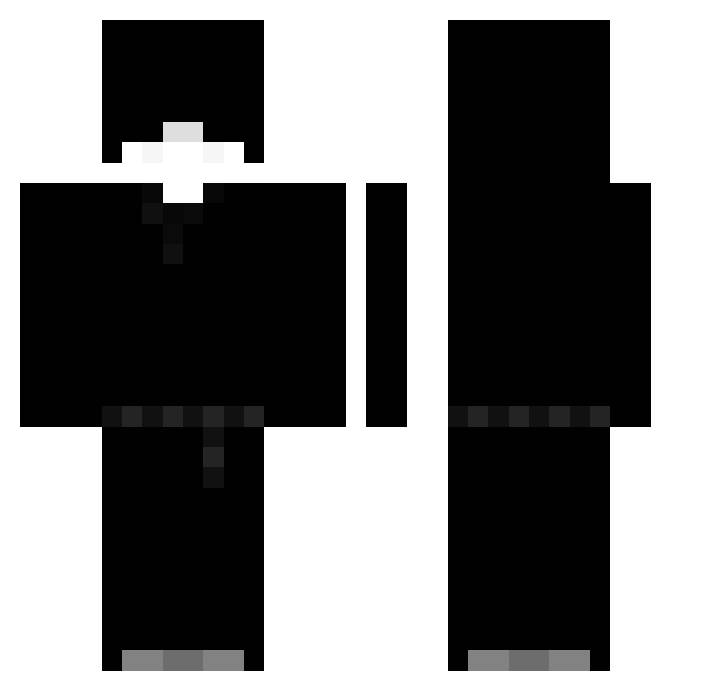 MarkoDerpe Minecraft skin, front and back view