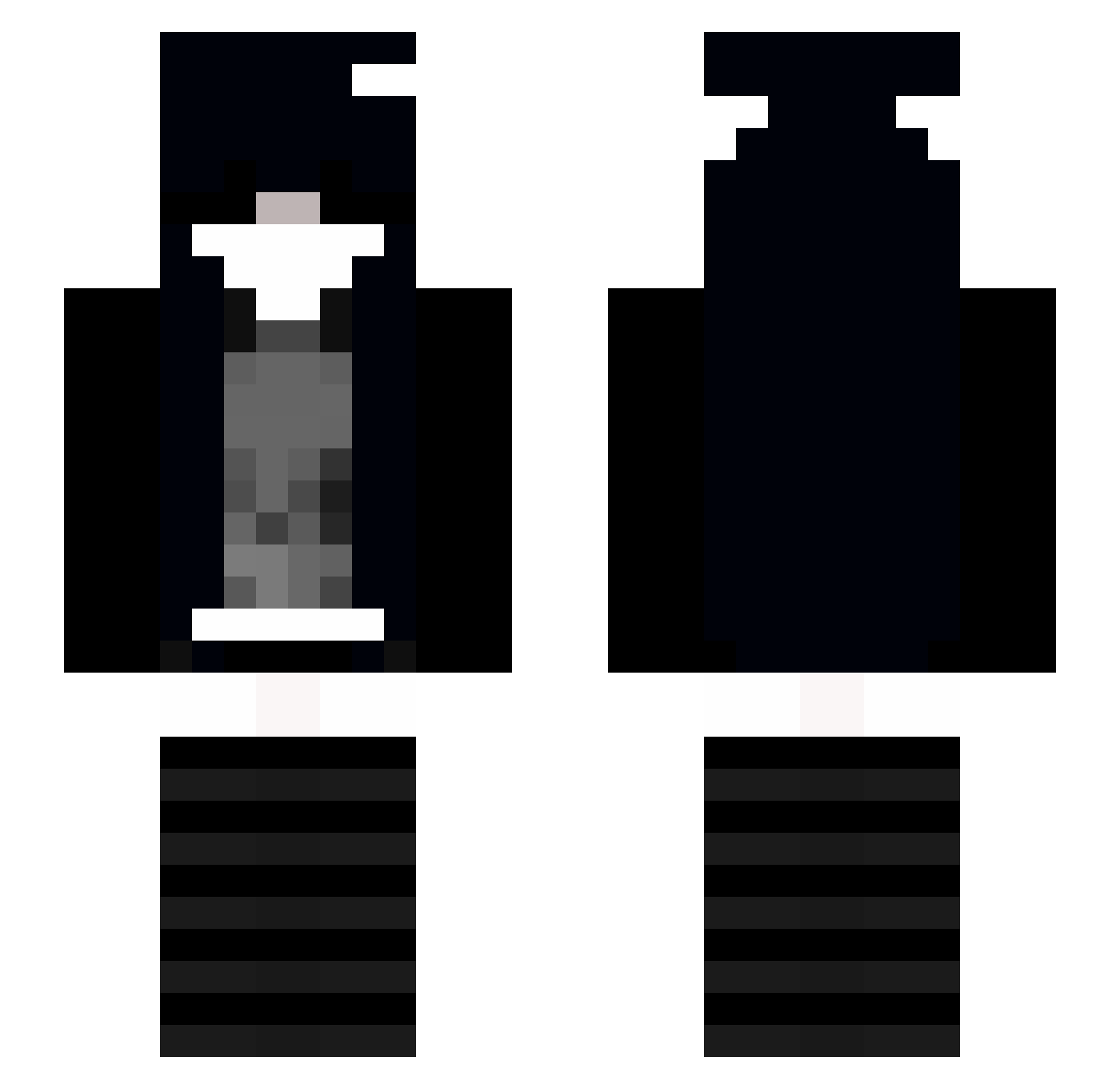 Werying Minecraft skin, front and back view