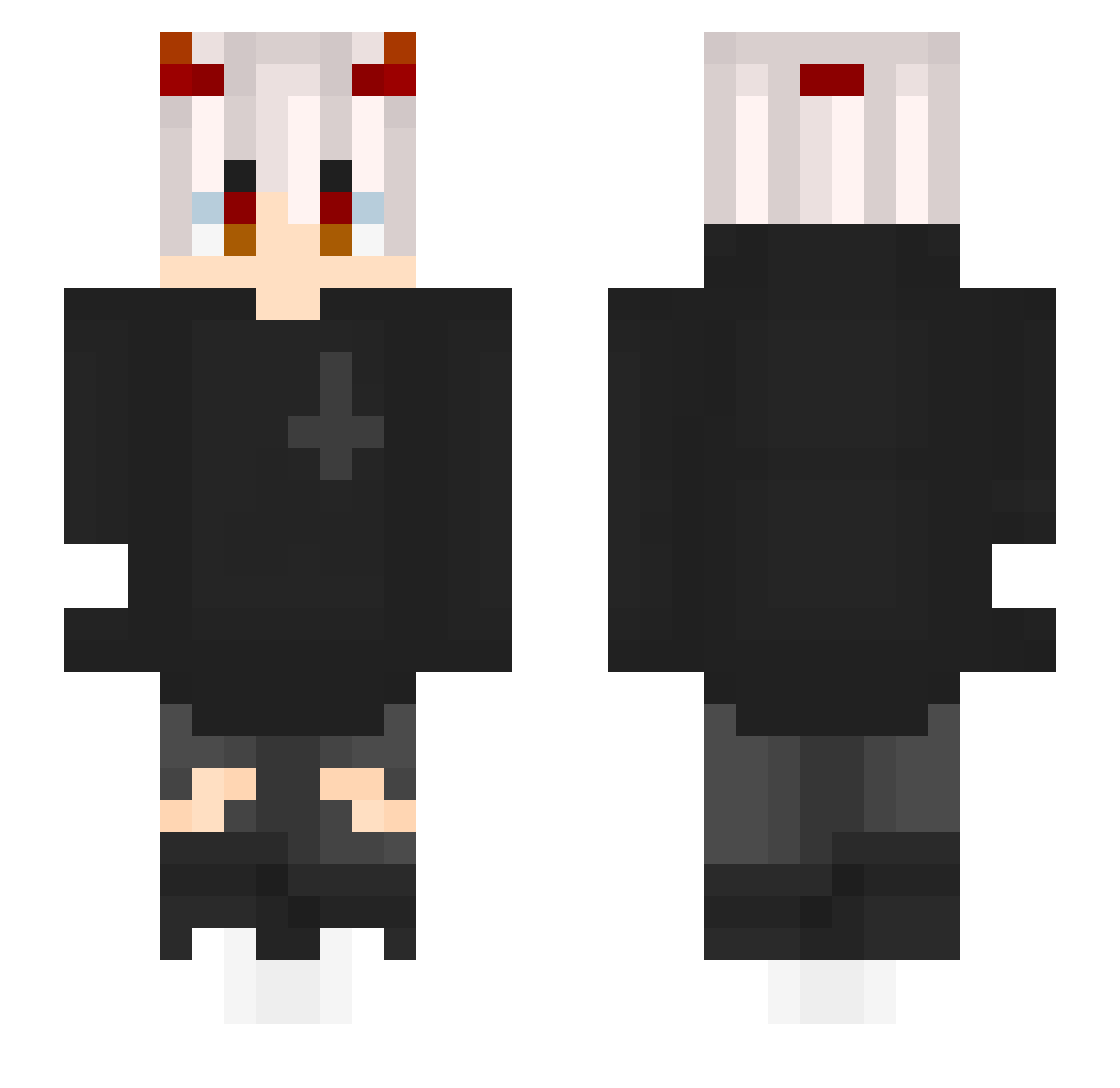 Iyoichi Minecraft skin, front and back view