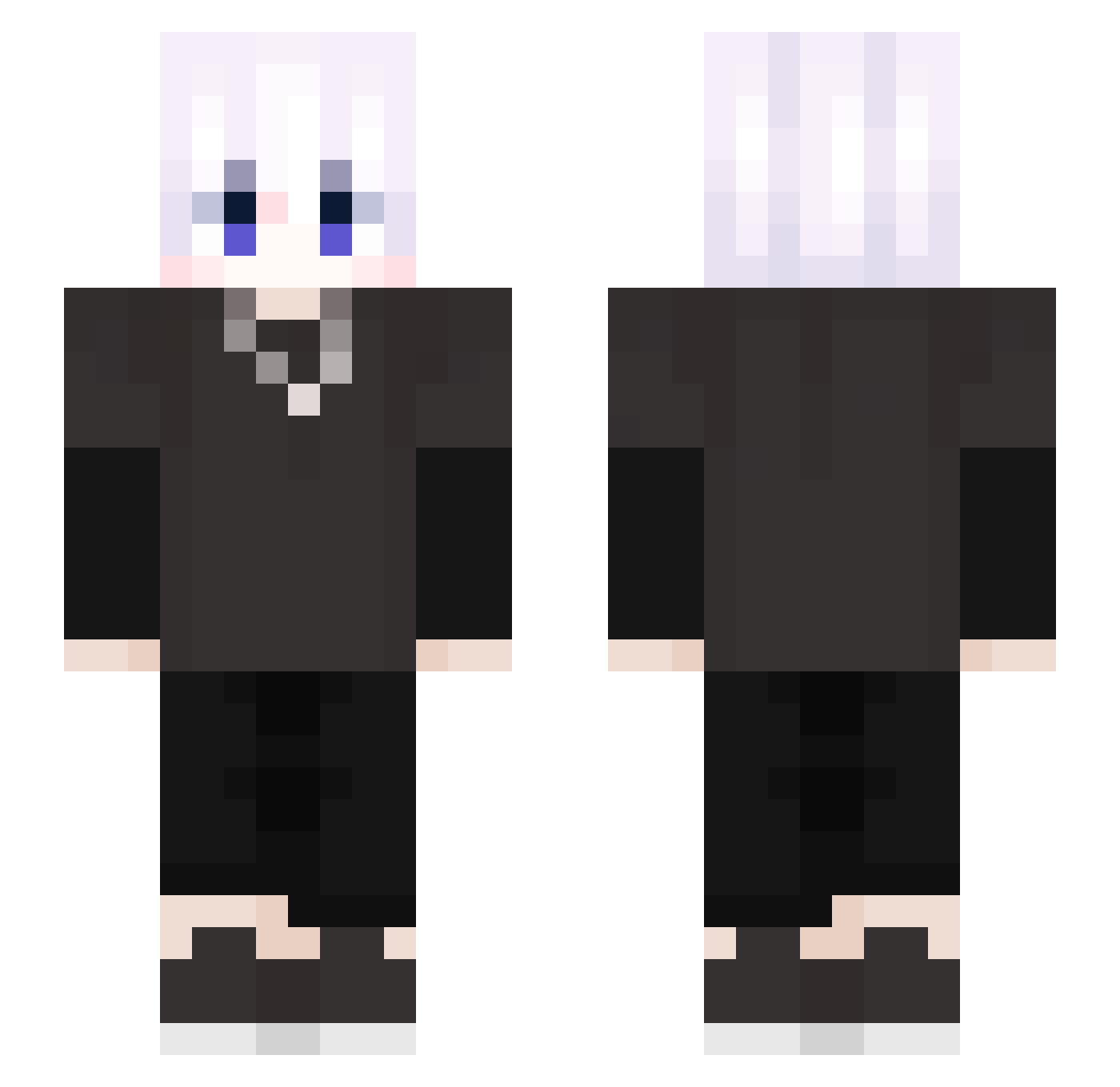 Hyesik_ Minecraft skin, front and back view