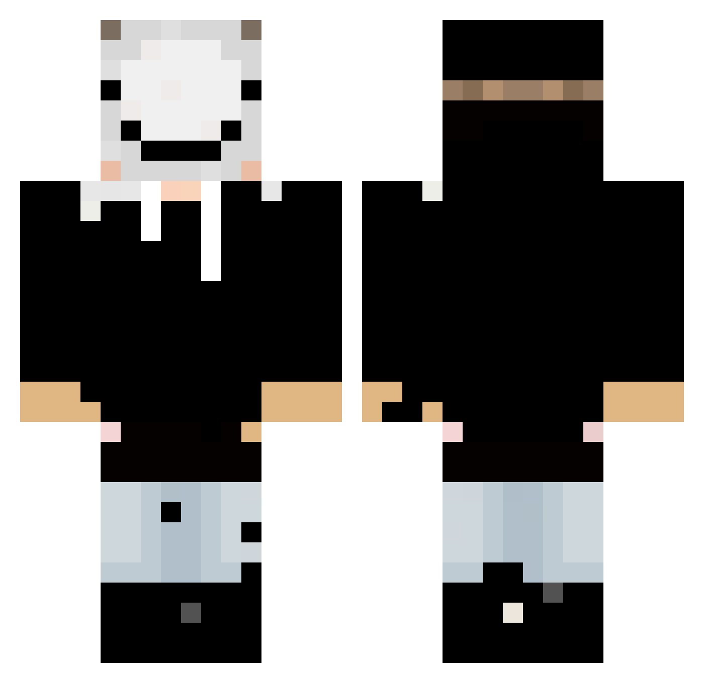 somrandm Minecraft skin, front and back view