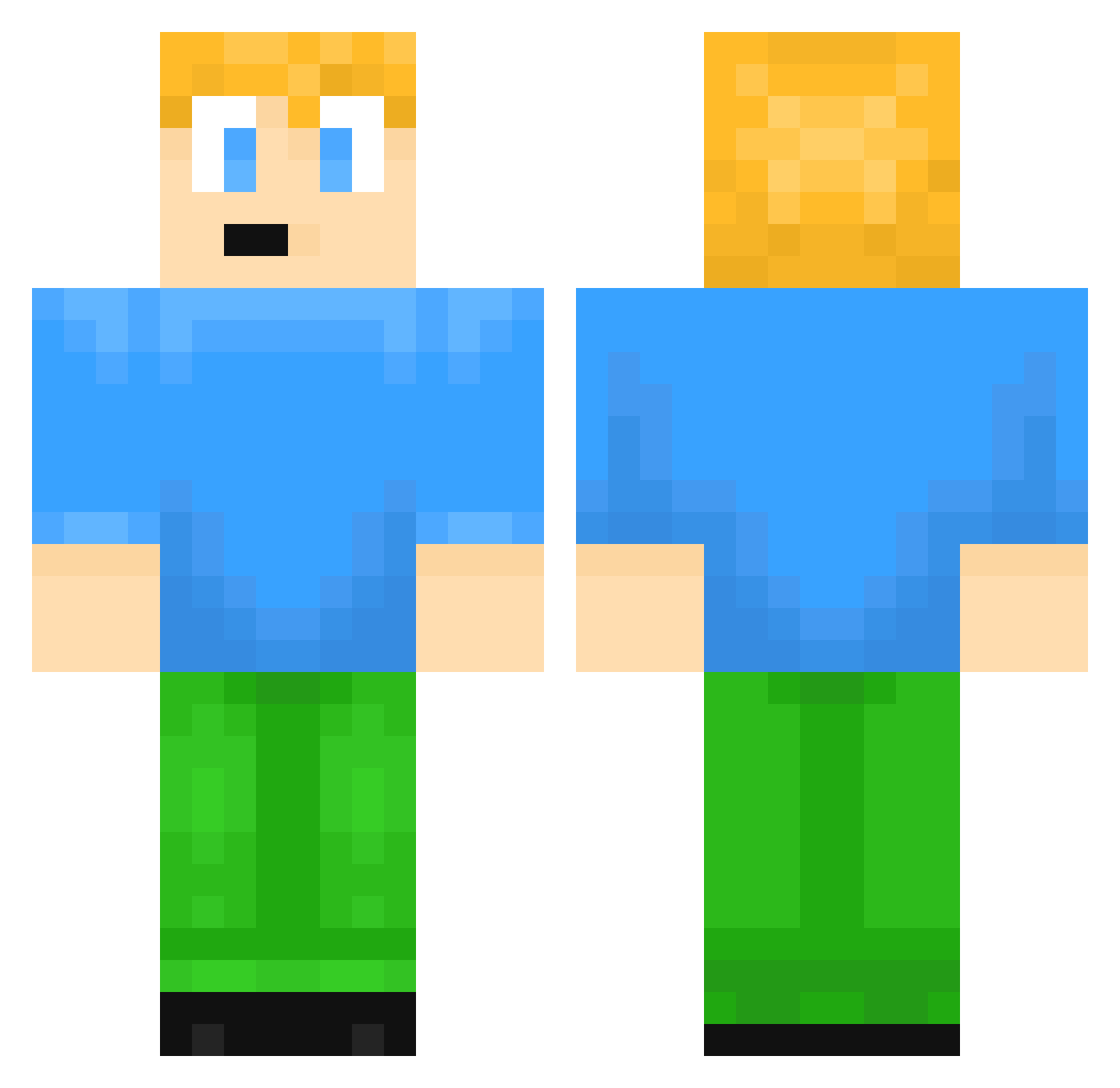 snow_loves_jp Minecraft skin, front and back view