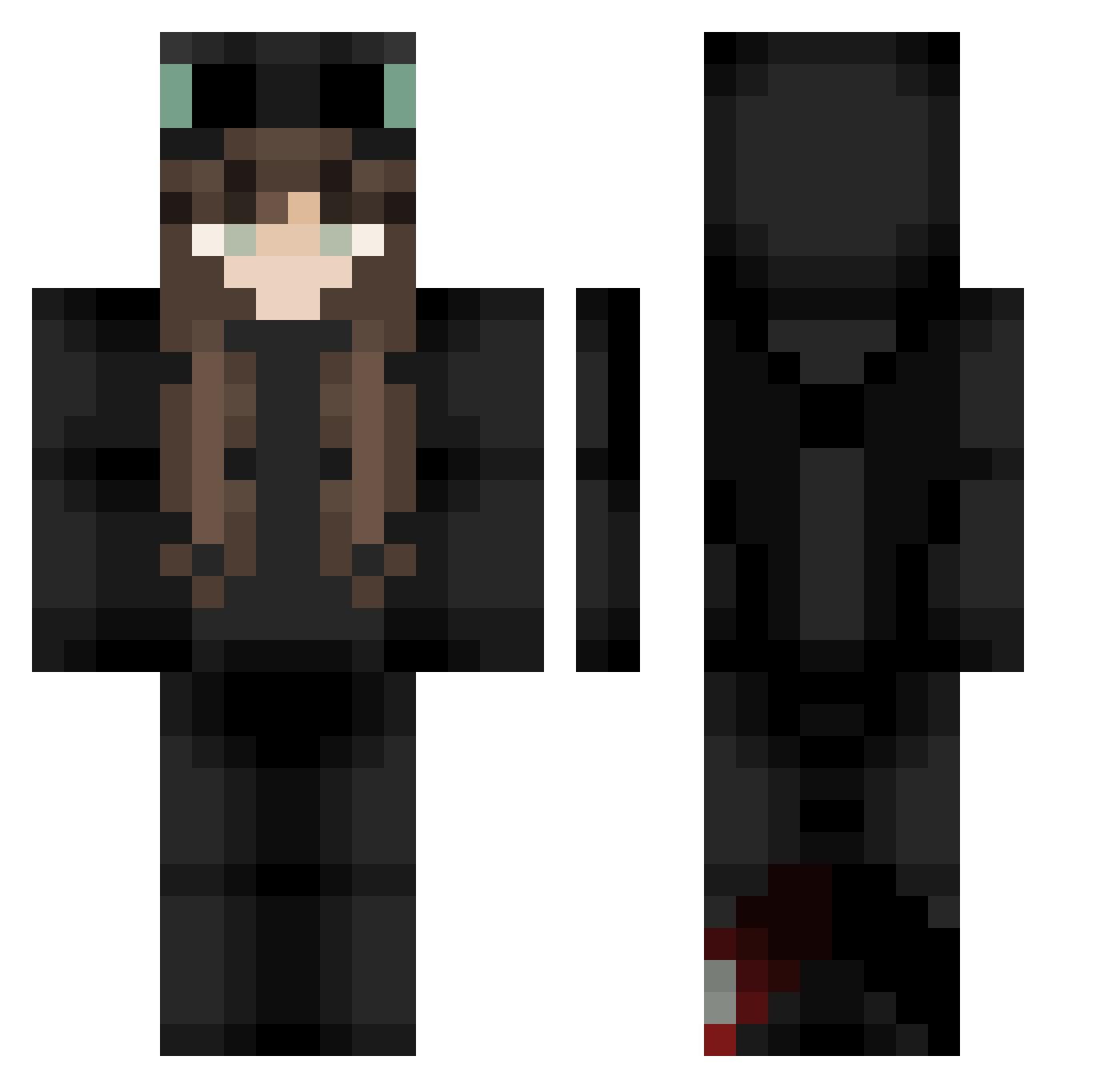 Txgn_ Minecraft skin, front and back view