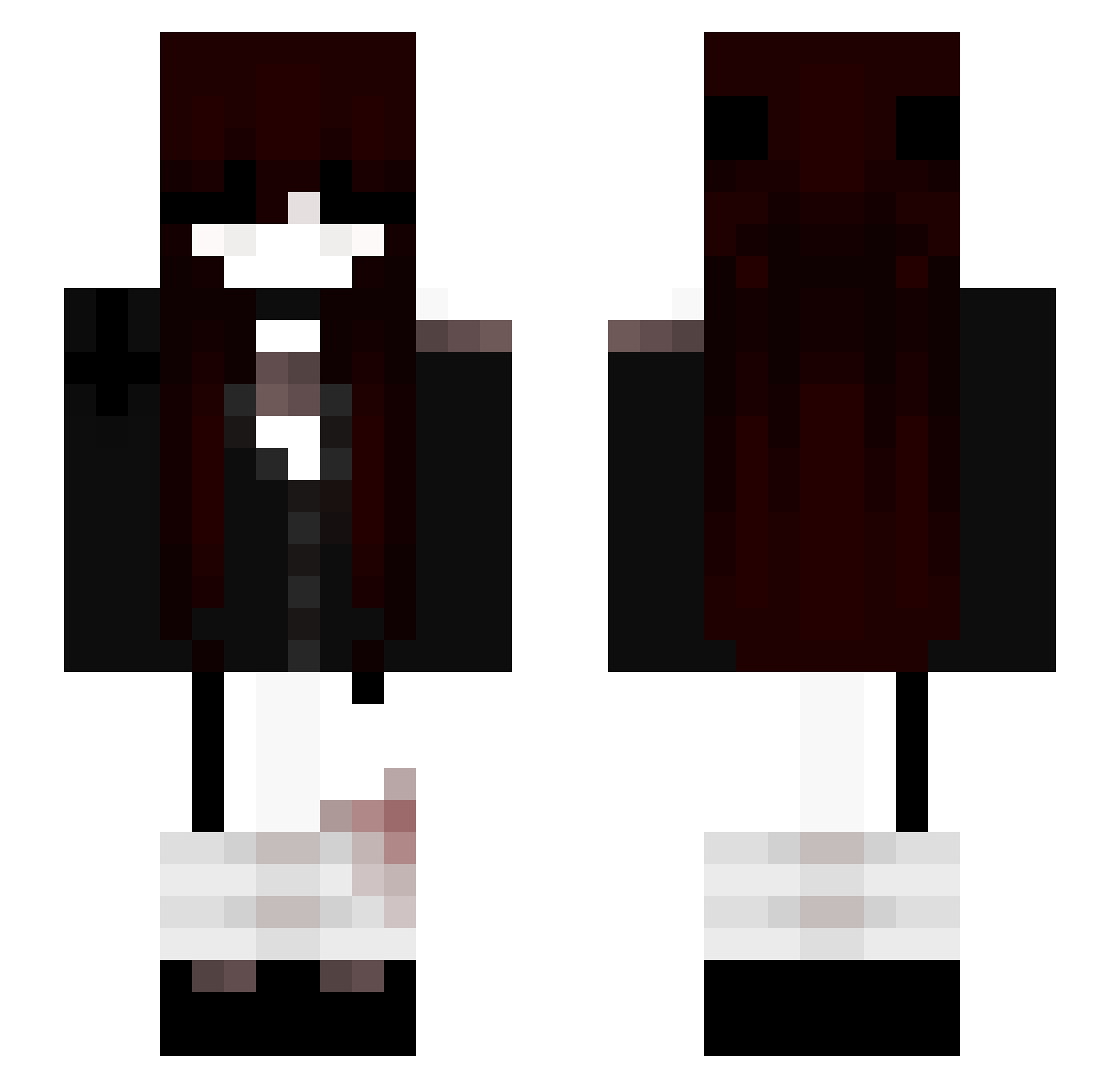 qtxinee Minecraft skin, front and back view