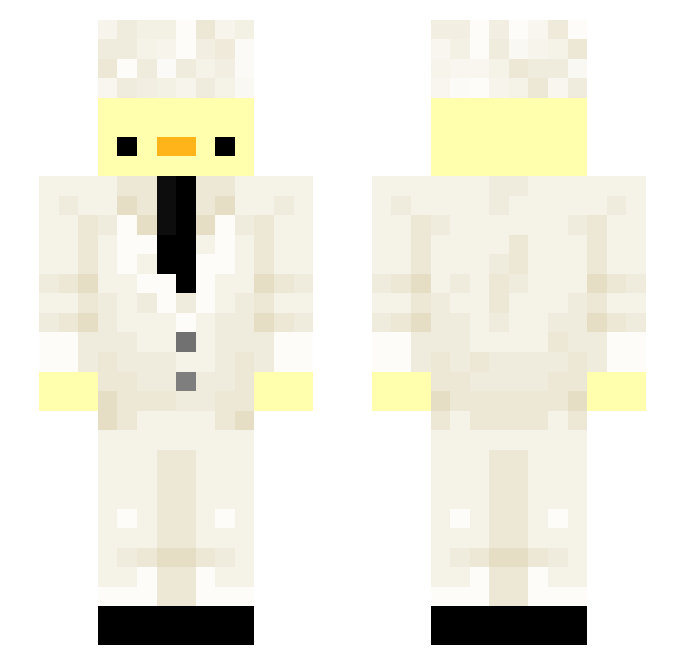 NejcDbeast Minecraft skin, front and back view