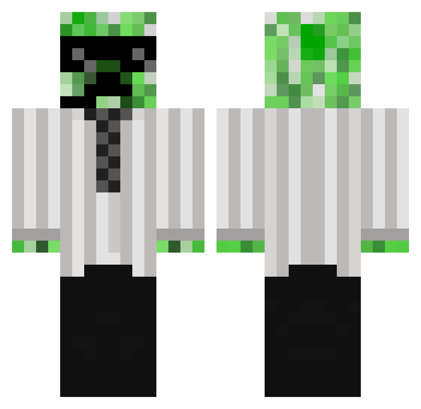 Willoxsteven Minecraft skin, front and back view