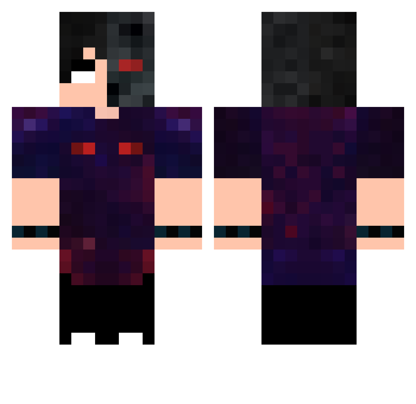 RhuanHenrique_Br Minecraft skin, front and back view