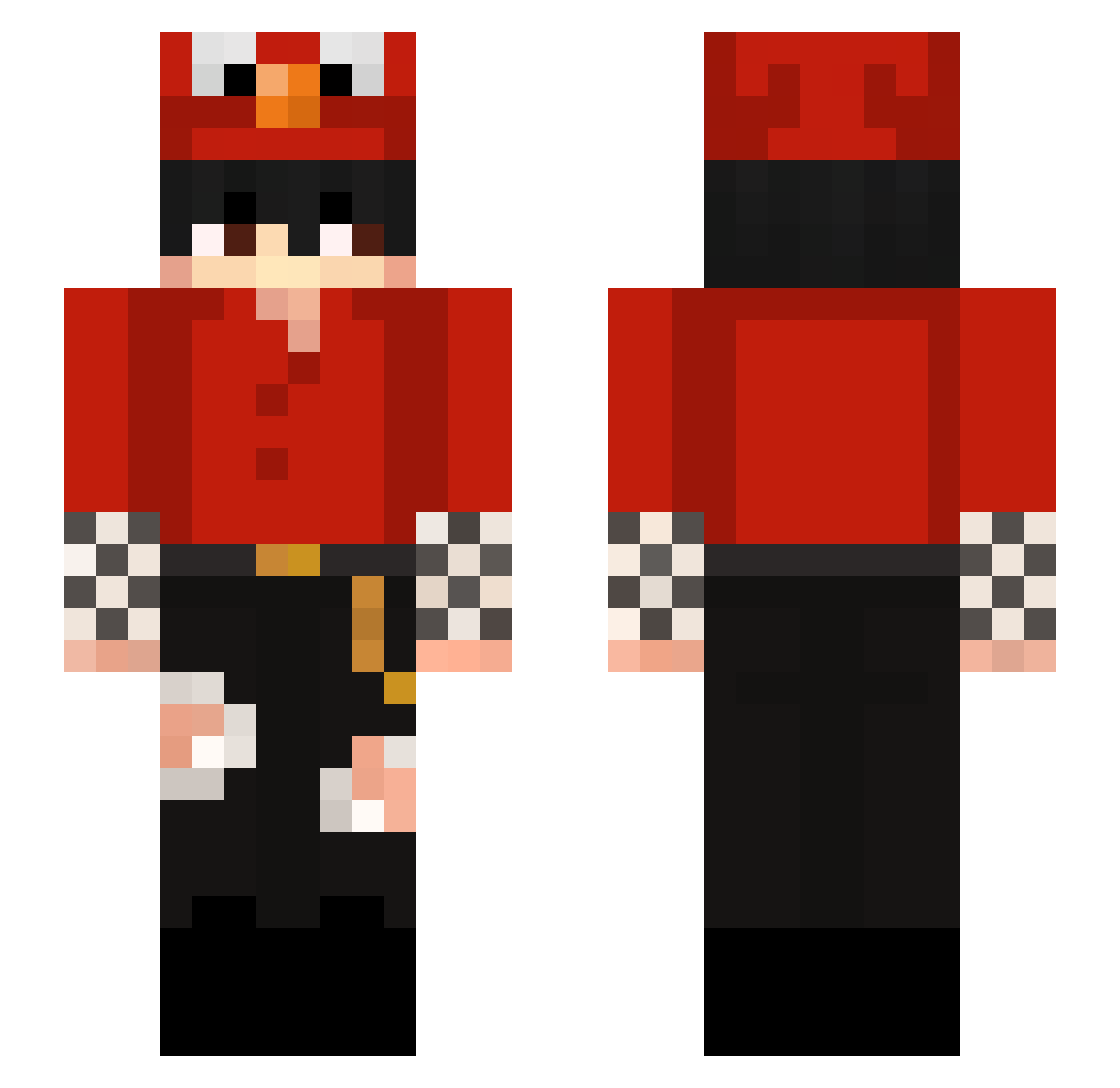 eLordyy Minecraft skin, front and back view