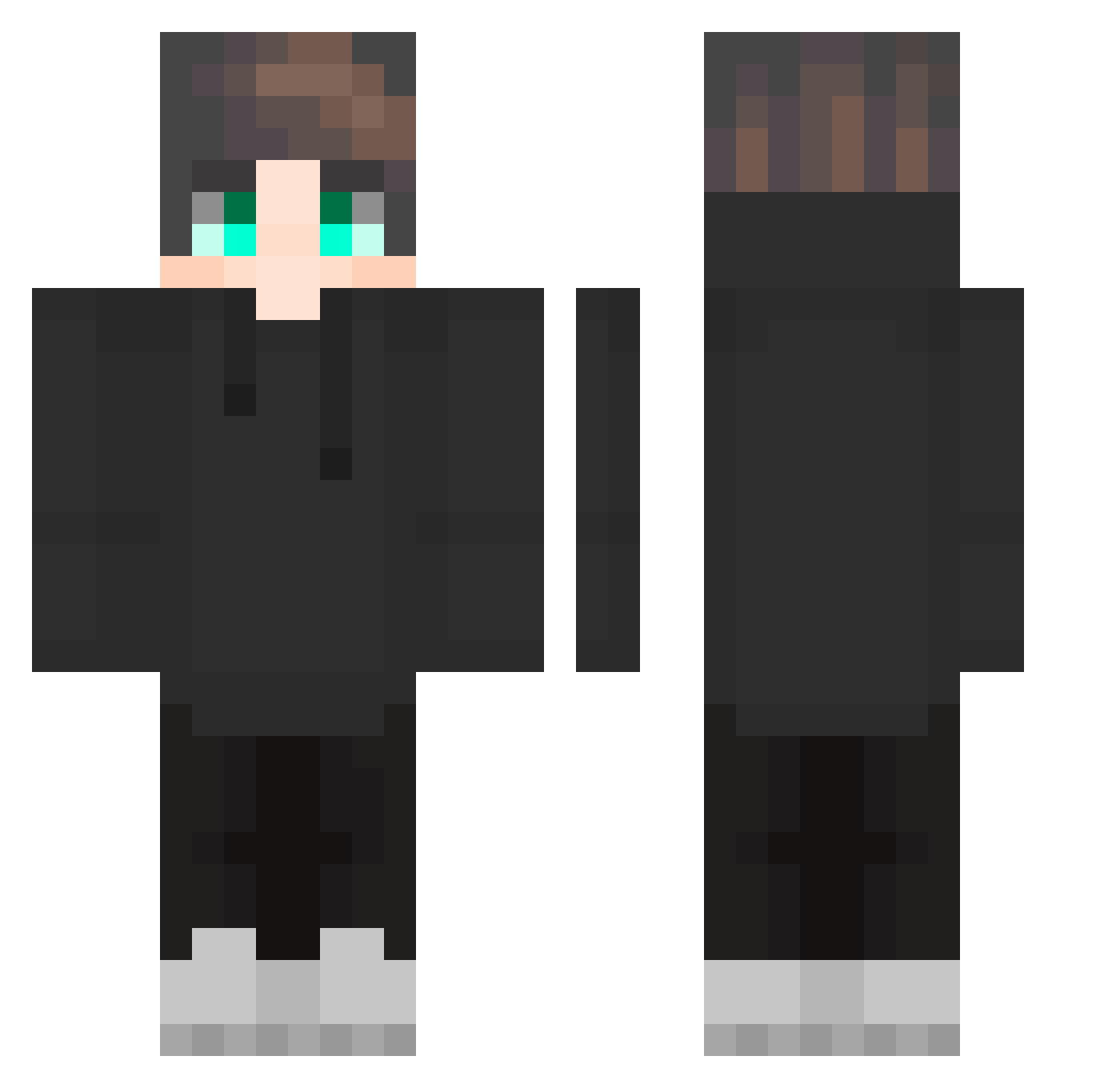 uka_su Minecraft skin, front and back view
