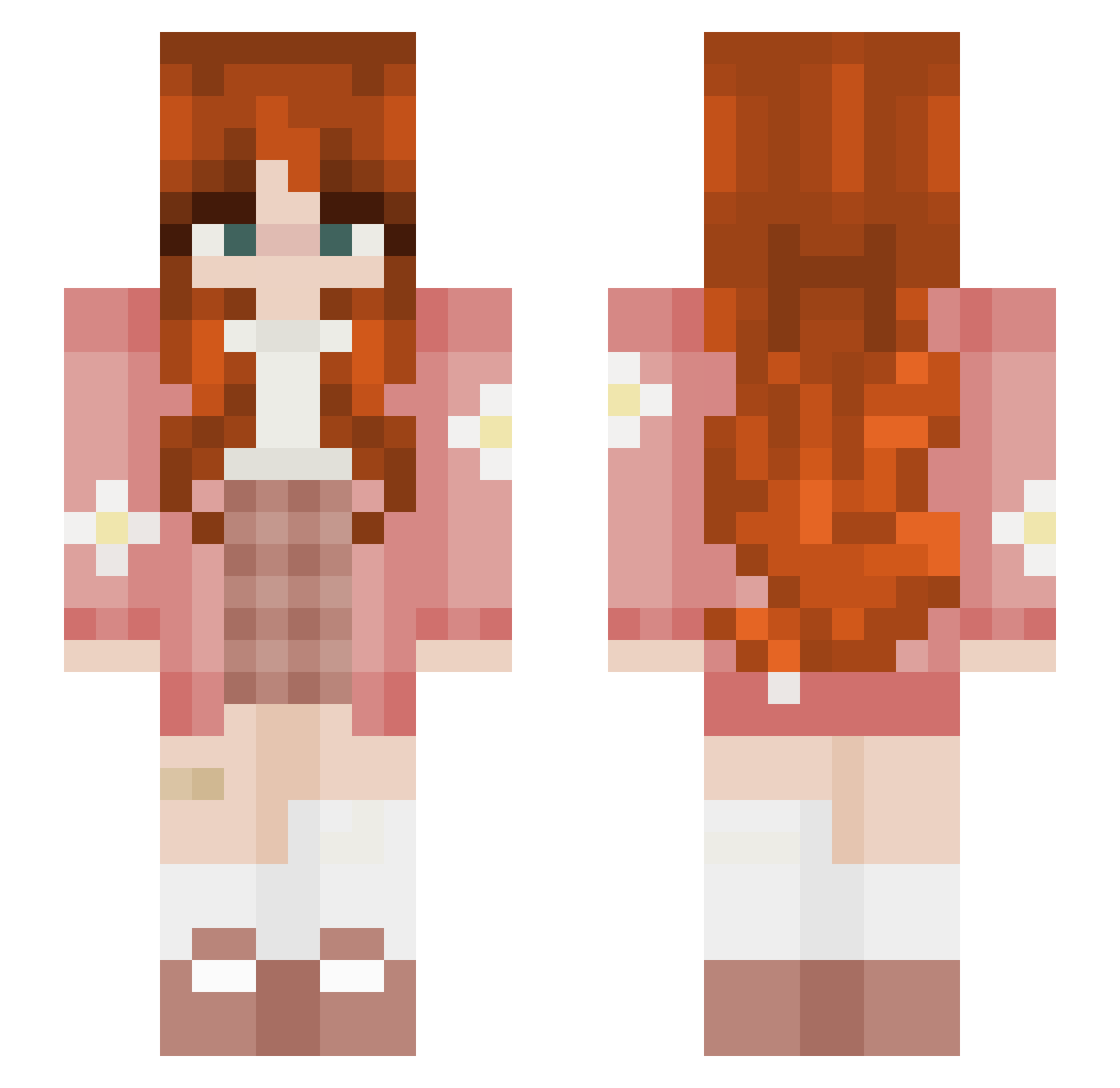 Antoo0 Minecraft skin, front and back view