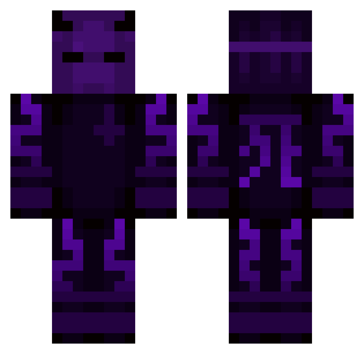 Rizerplayz Minecraft skin, front and back view