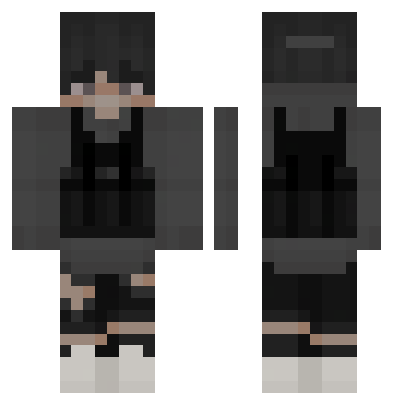 ToximJxss_ Minecraft skin, front and back view