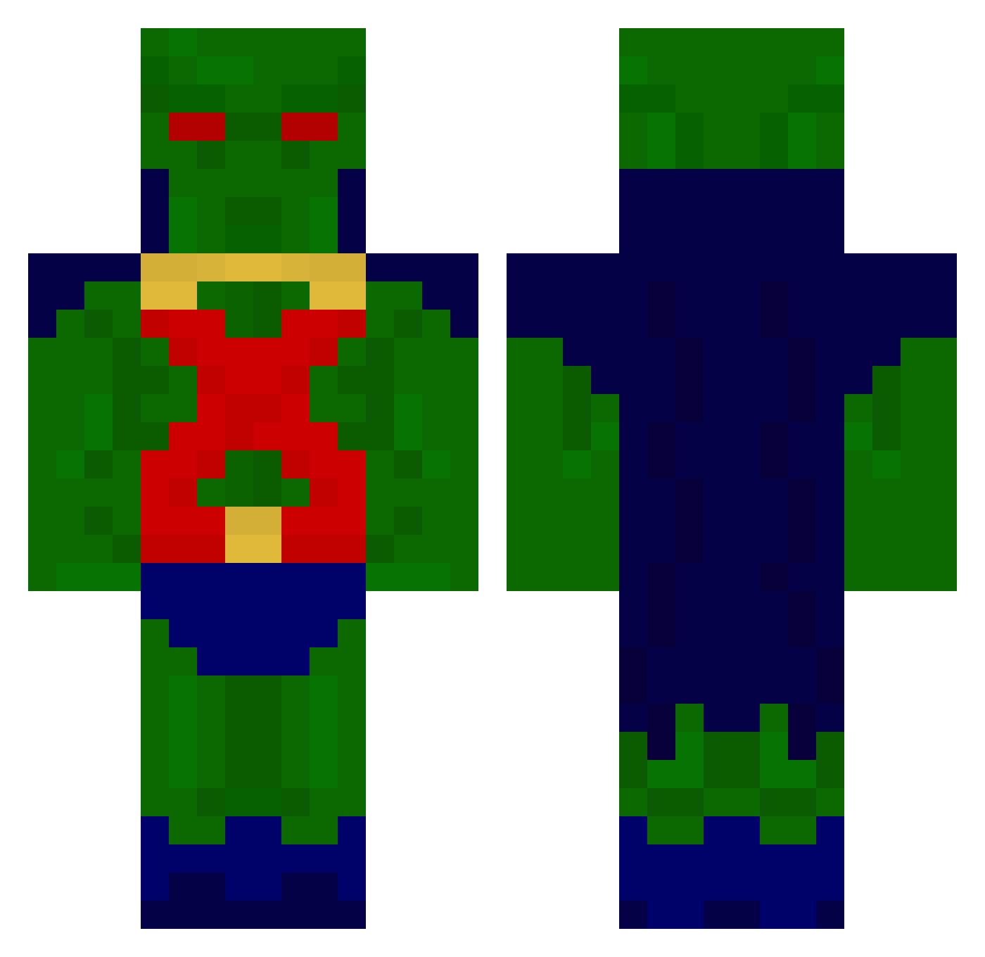 Obumbrate - martian manhunter Minecraft skin