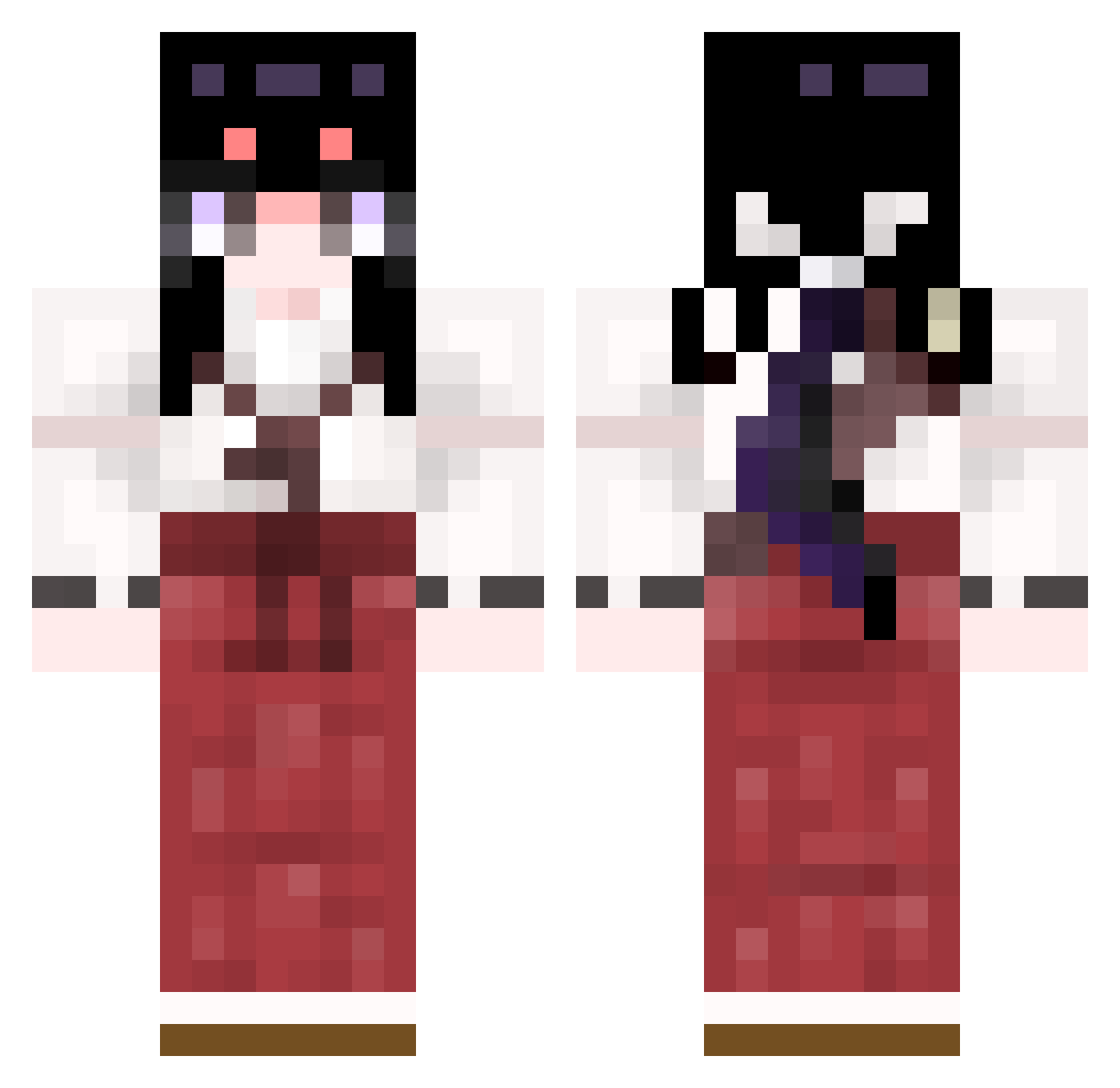 laproutdusphynx Minecraft skin, front and back view