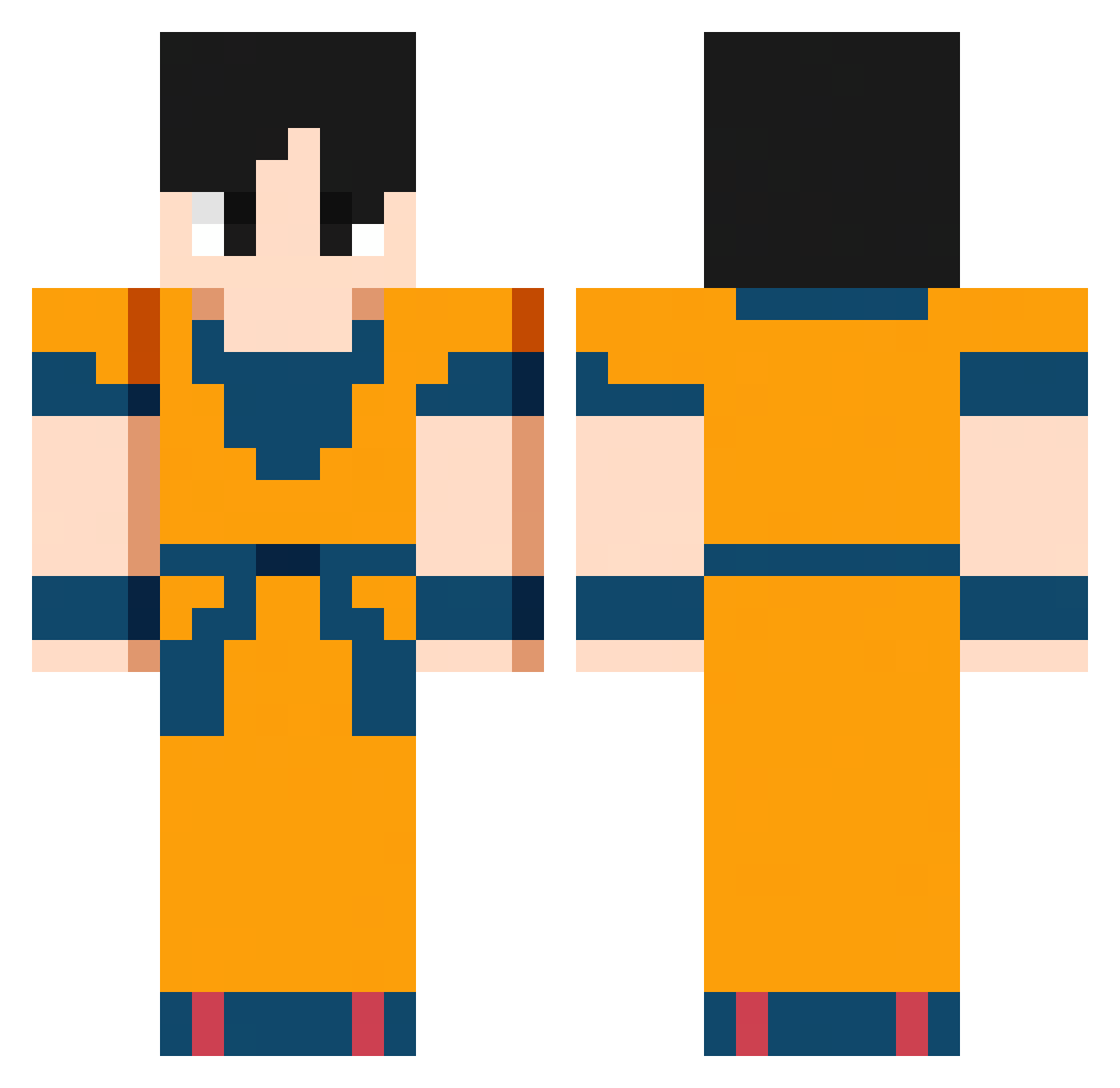 larmax47 Minecraft skin, front and back view