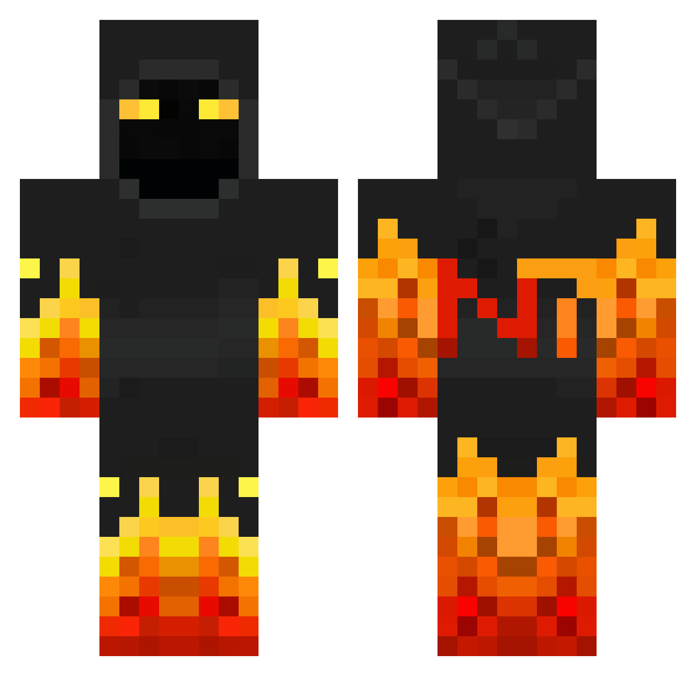 Naydiii Minecraft skin, front and back view