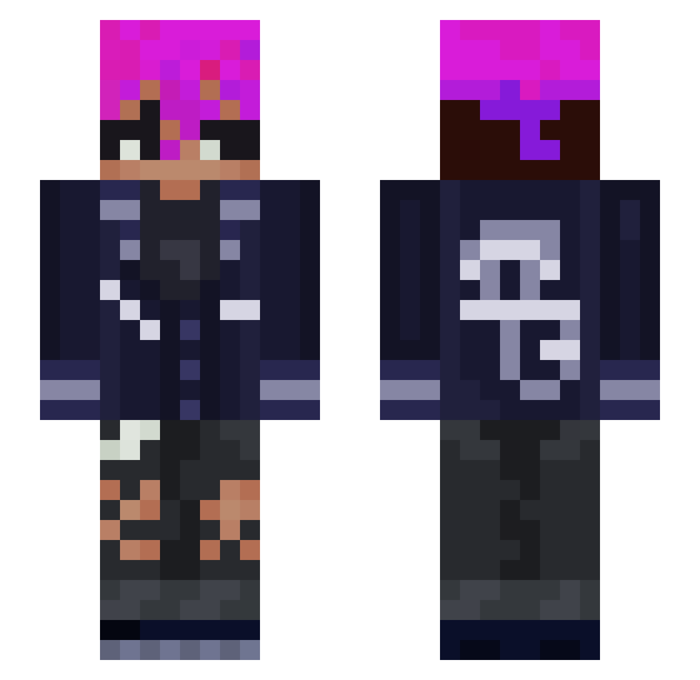 ash_m2_ur_mom Minecraft skin, front and back view