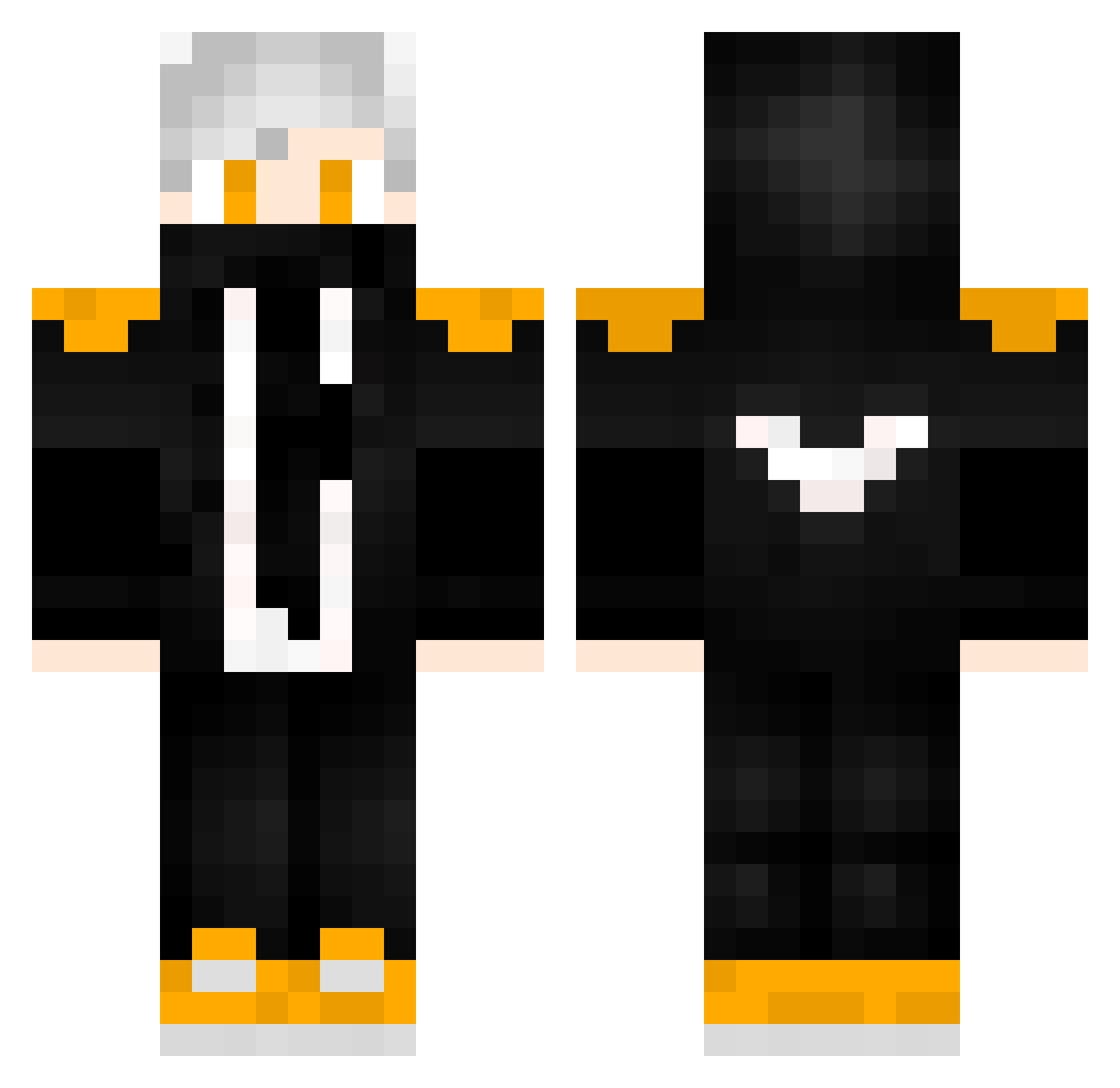 zLestBR Minecraft skin, front and back view