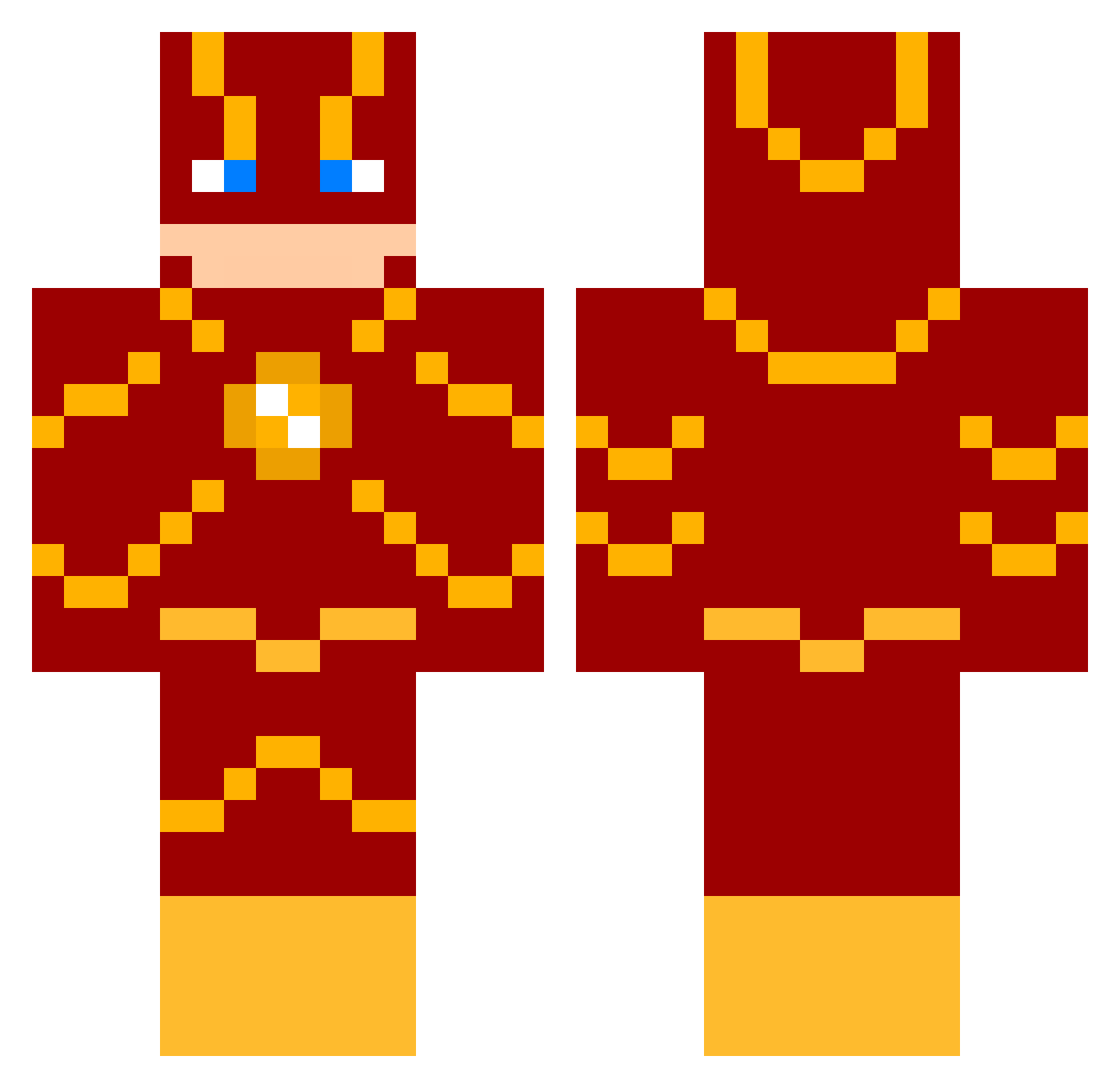 slimeblob Minecraft skin, front and back view