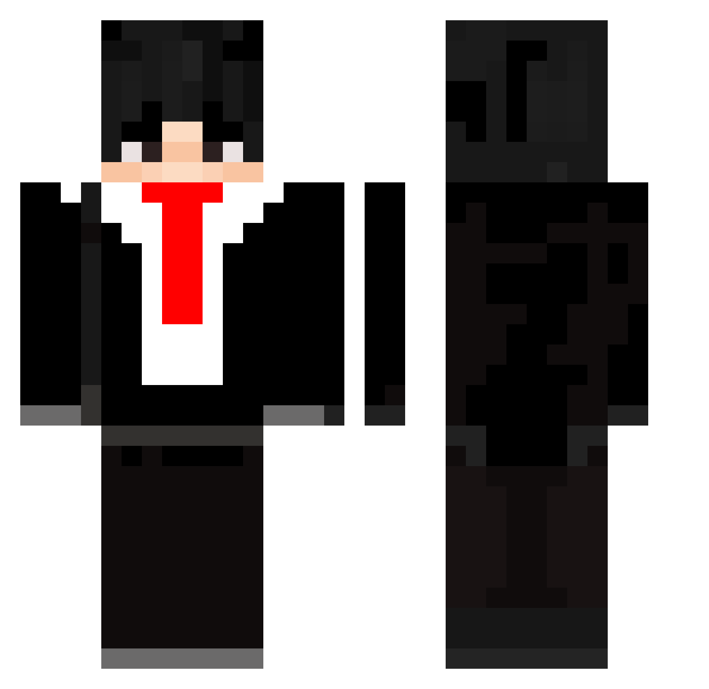 winmaster33 Minecraft skin, front and back view