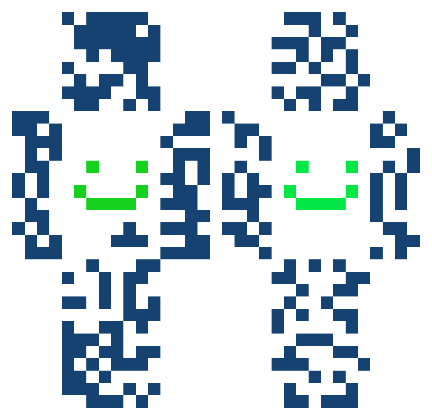 Qv1o Minecraft skin, front and back view
