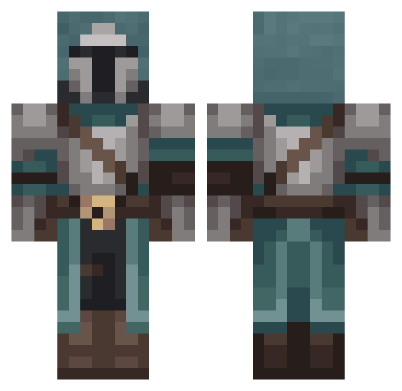 leeroyxx93 Minecraft skin, front and back view