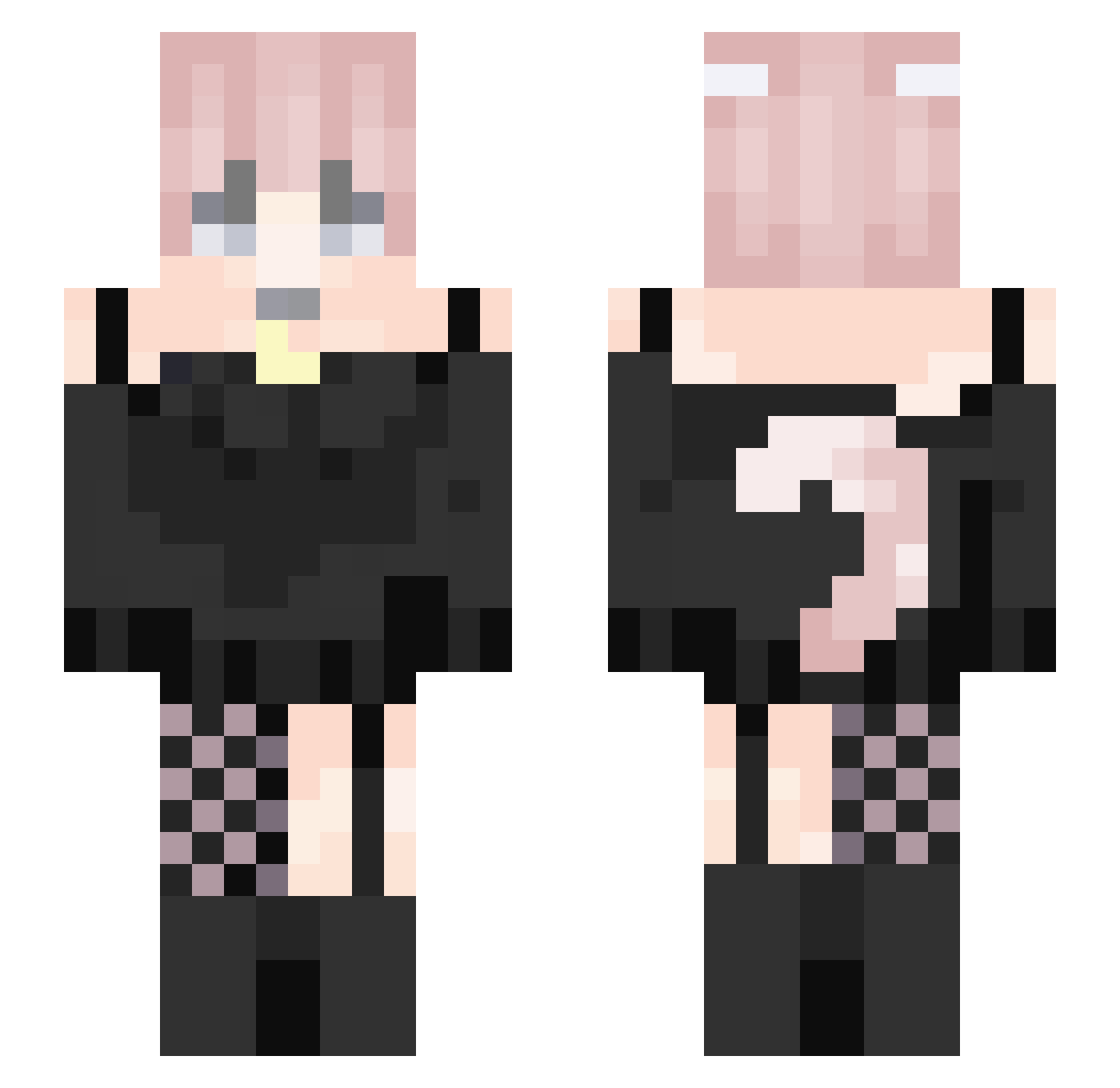 INFINITE0333 Minecraft skin, front and back view