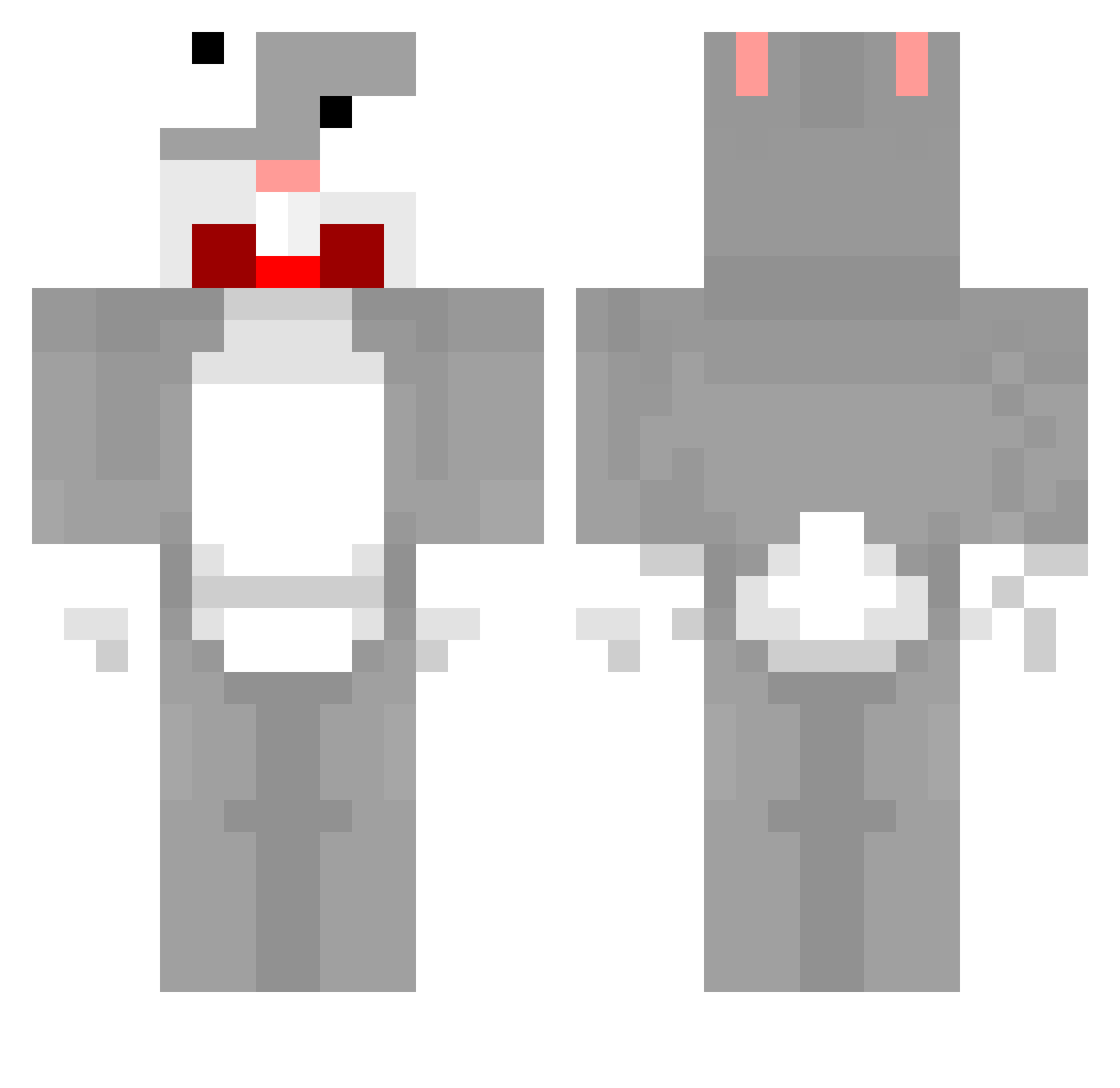 Its_Havok Minecraft skin, front and back view