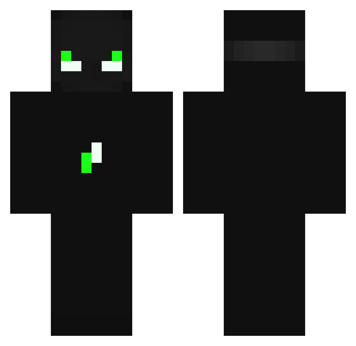 punchxxz Minecraft skin, front and back view