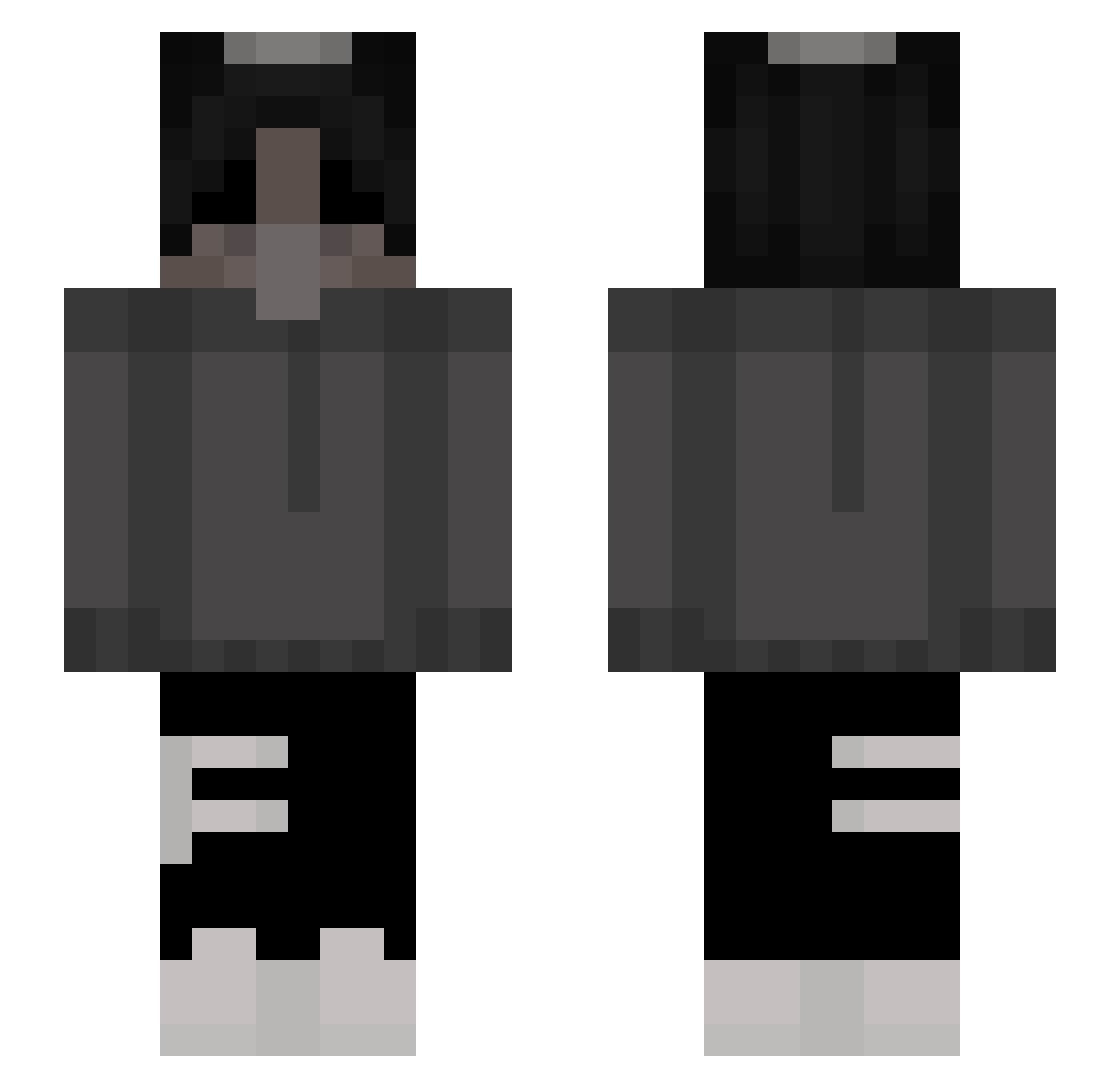 y5q_ Minecraft skin, front and back view