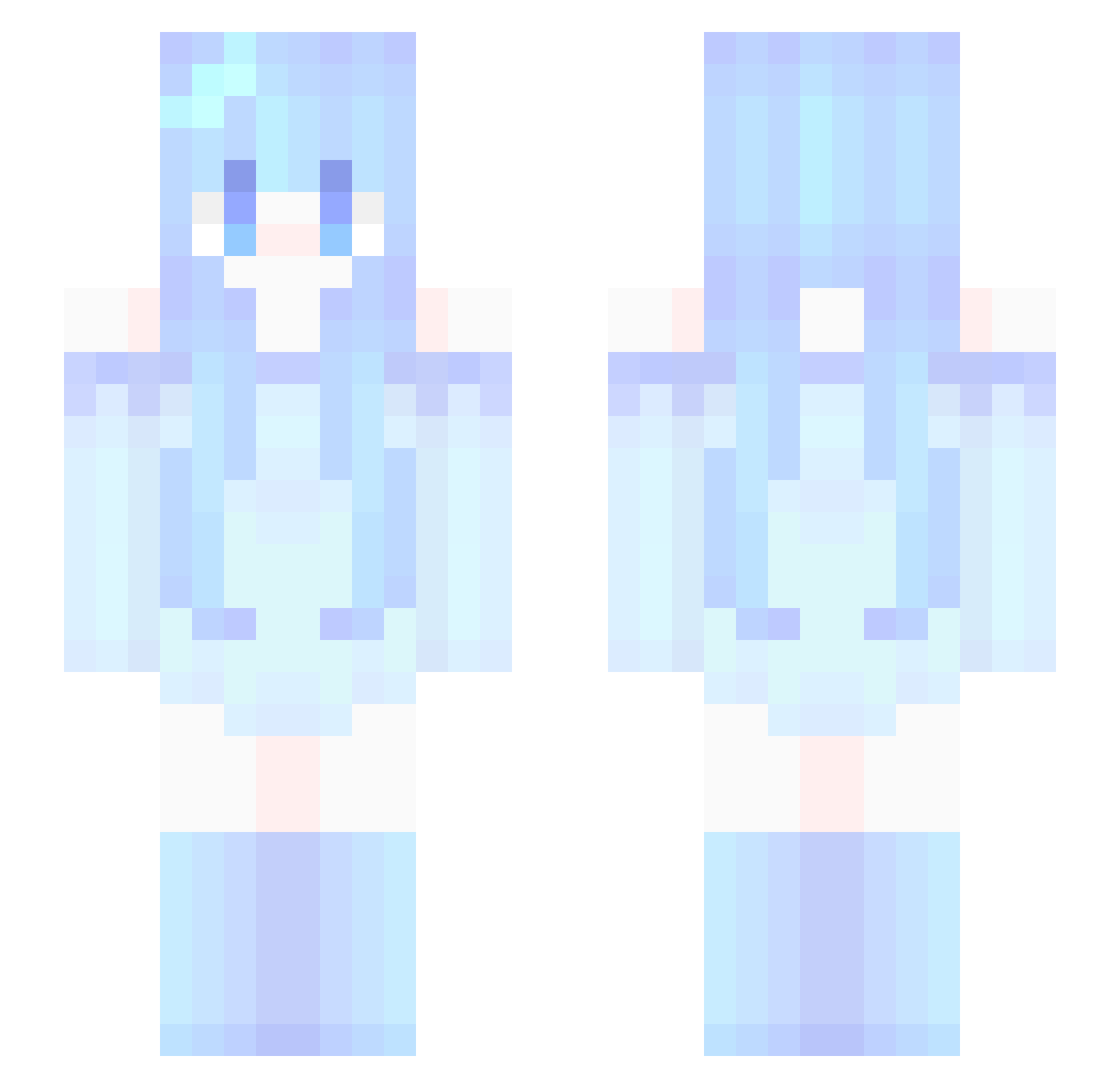 Mar0s21 Minecraft skin, front and back view