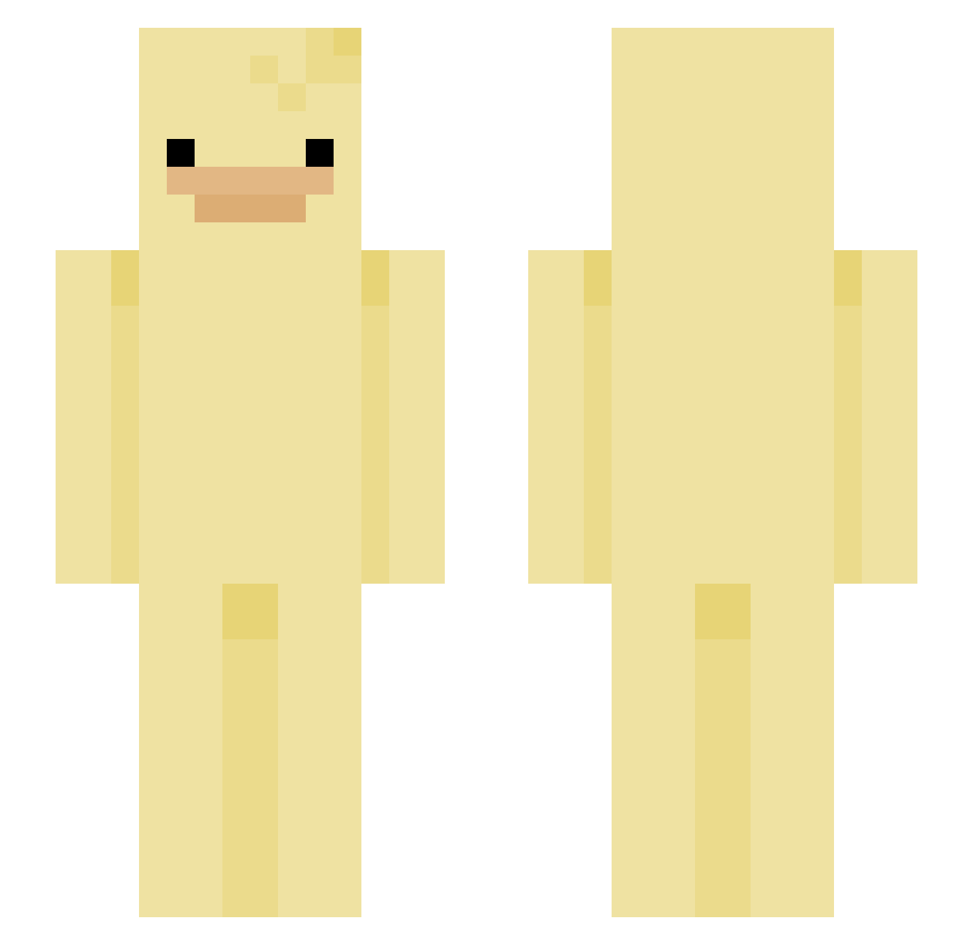 rkesh Minecraft skin, front and back view