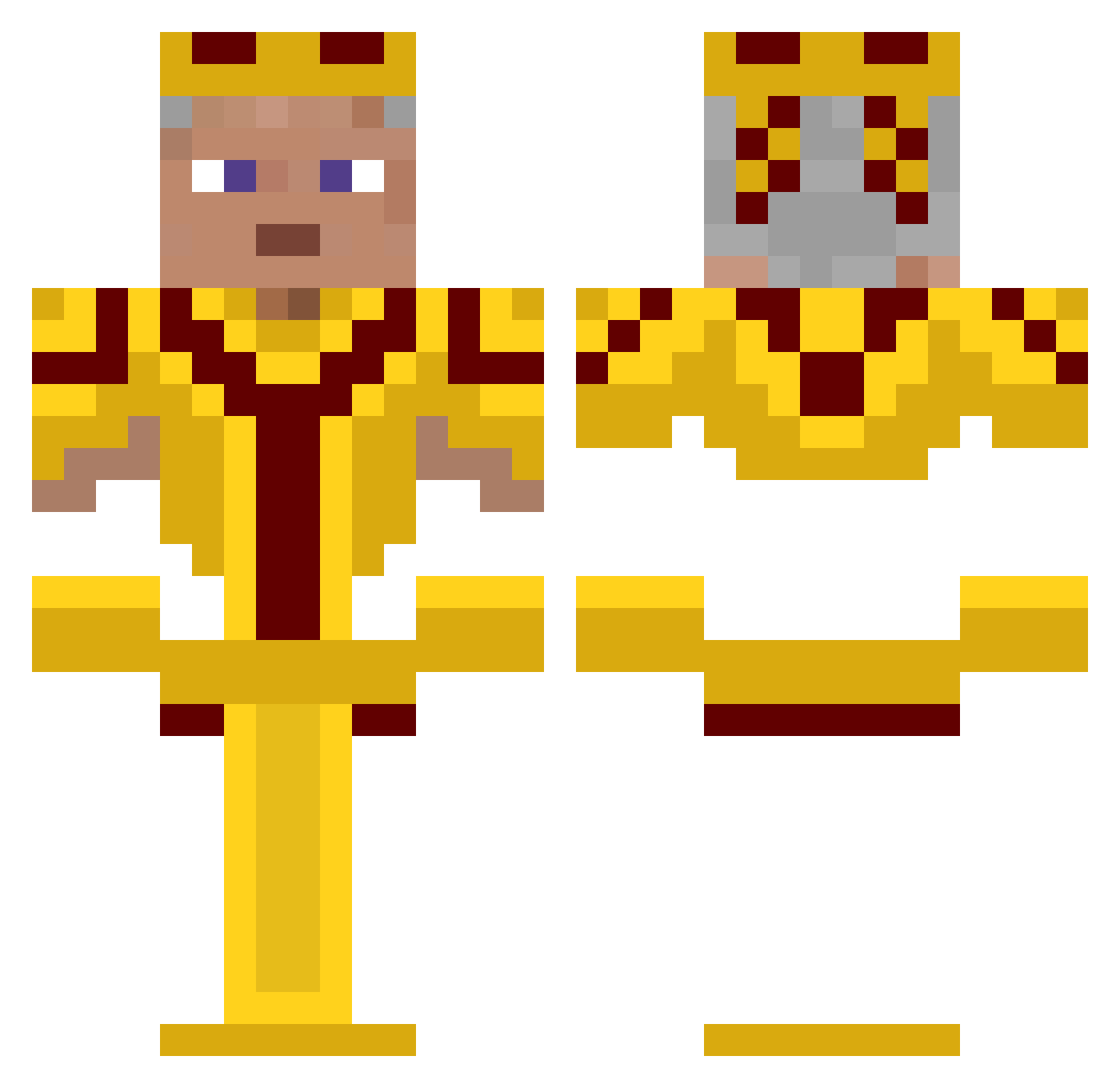 Thorson2010 Minecraft skin, front and back view