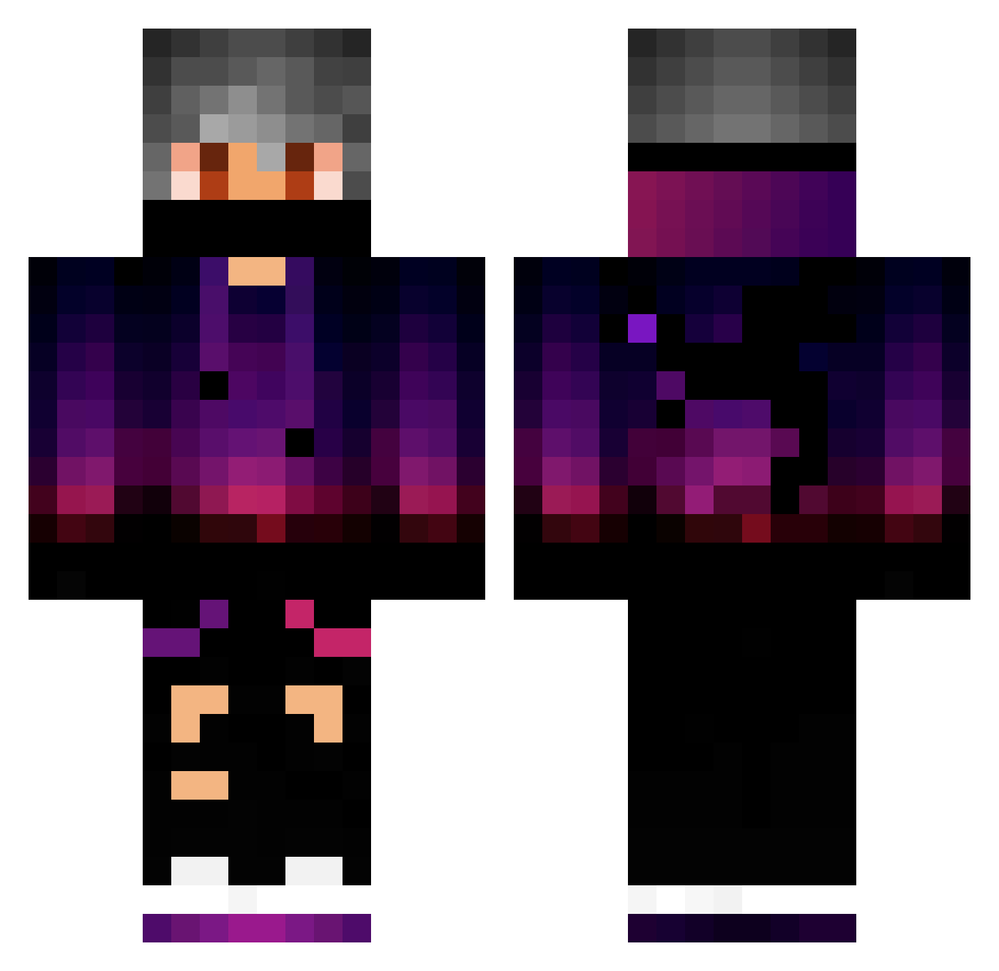 TBNR_Epic_Gamer Minecraft skin, front and back view