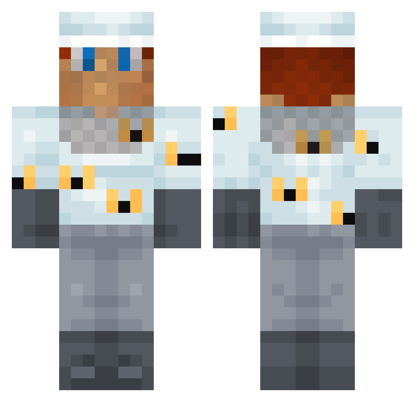 CommandoRaGeR Minecraft skin, front and back view