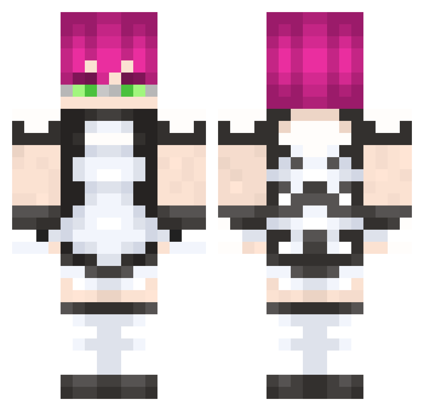 probanditz45 Minecraft skin, front and back view