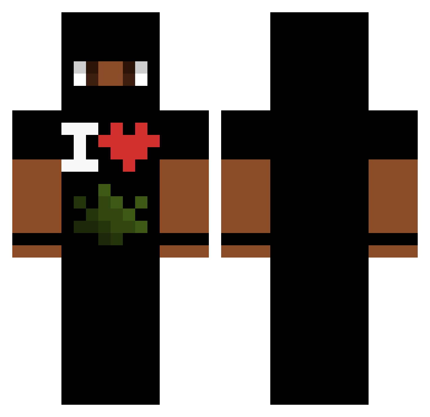 EduarTh Minecraft skin, front and back view