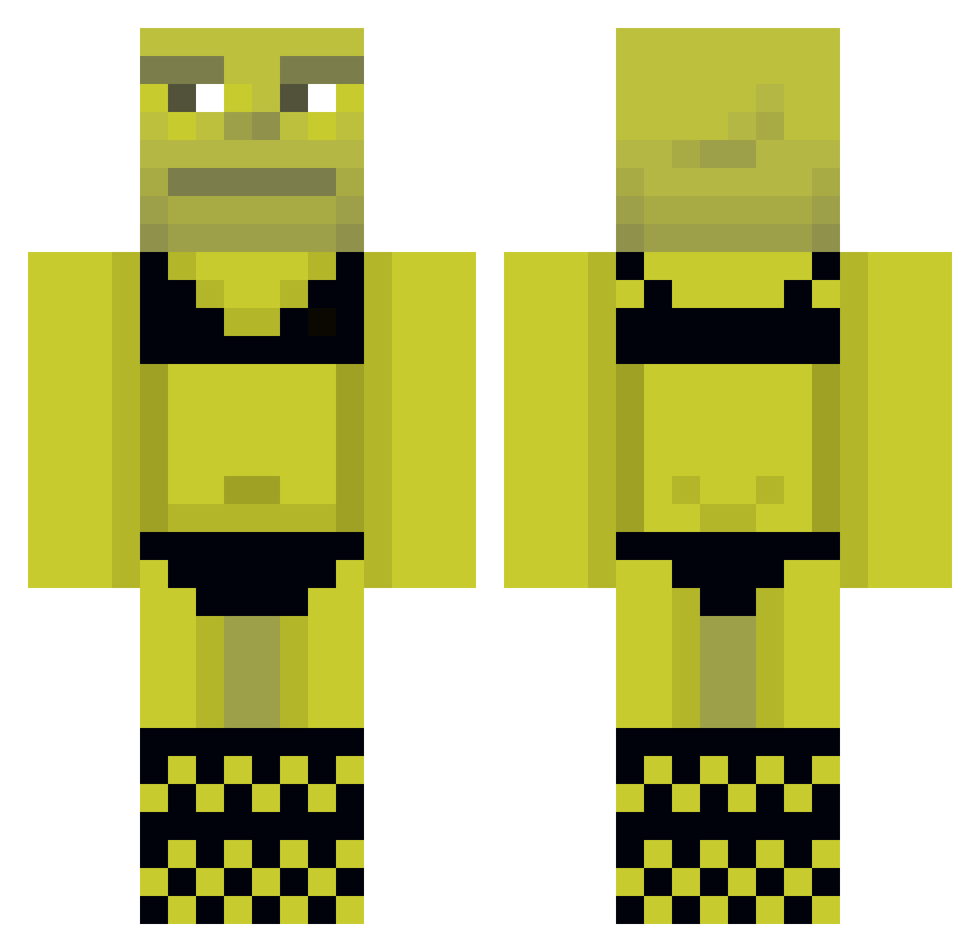 TheKacpeK928 Minecraft skin, front and back view