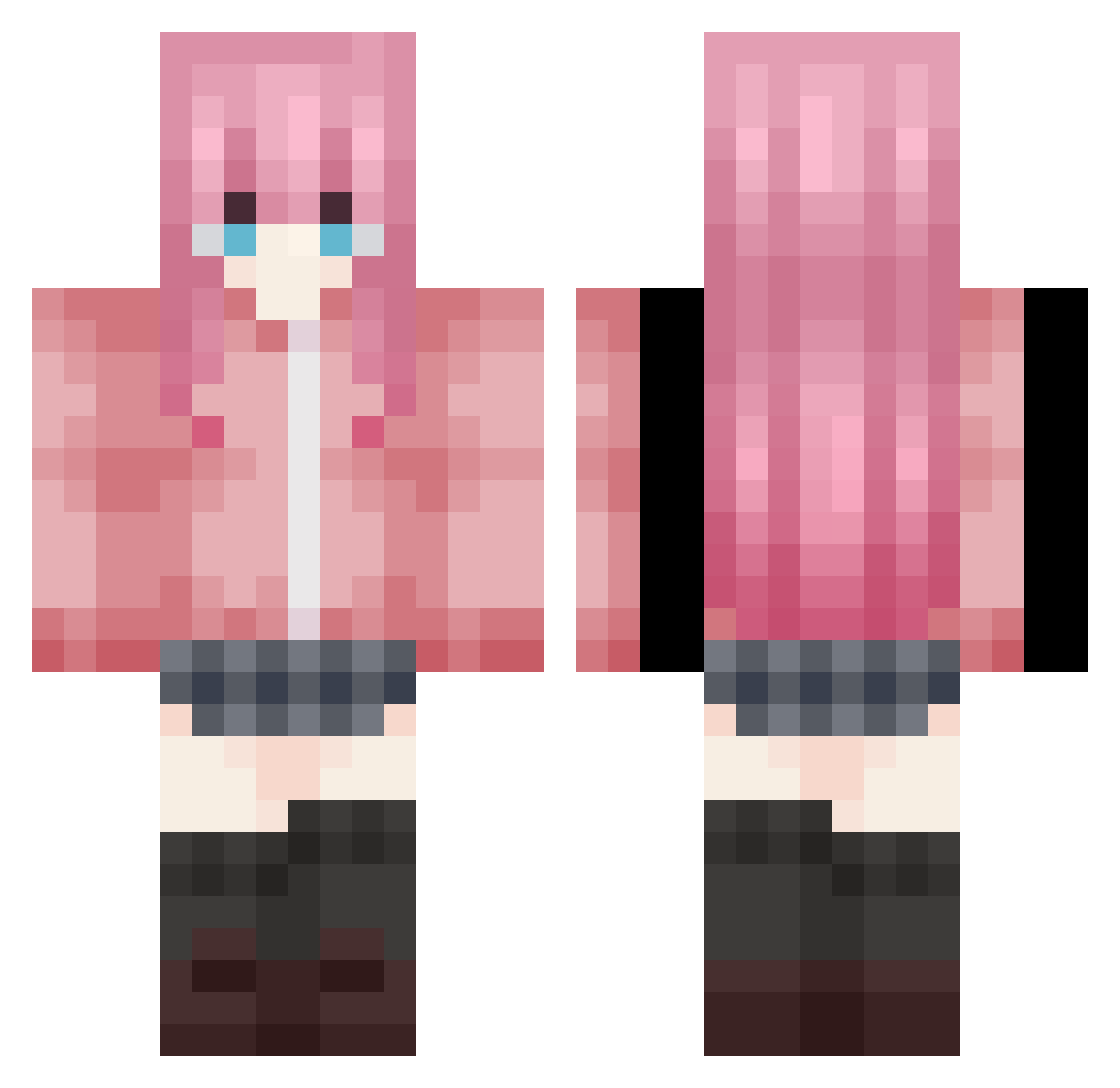 Kapiphatuu Minecraft skin, front and back view