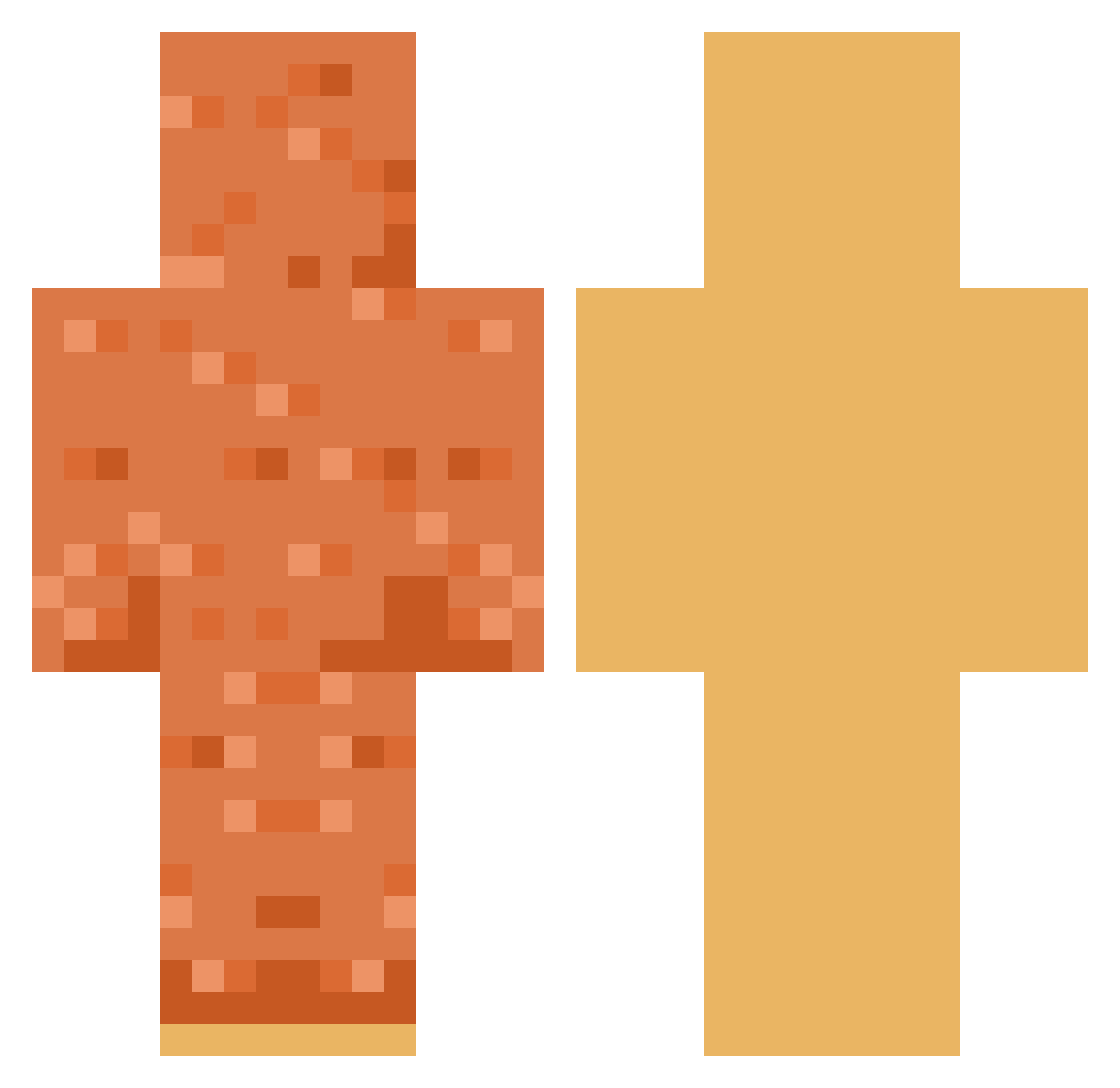 ThePieMaster Minecraft skin, front and back view