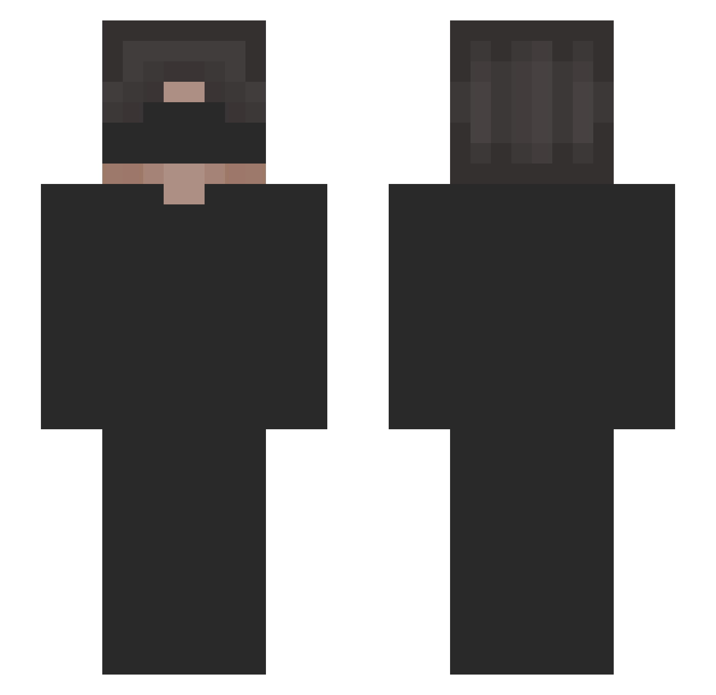 SleepySpiritu Minecraft skin, front and back view
