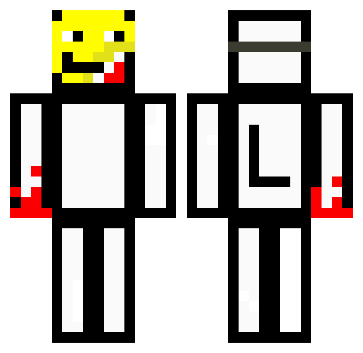 you_bai_gei_le Minecraft skin, front and back view